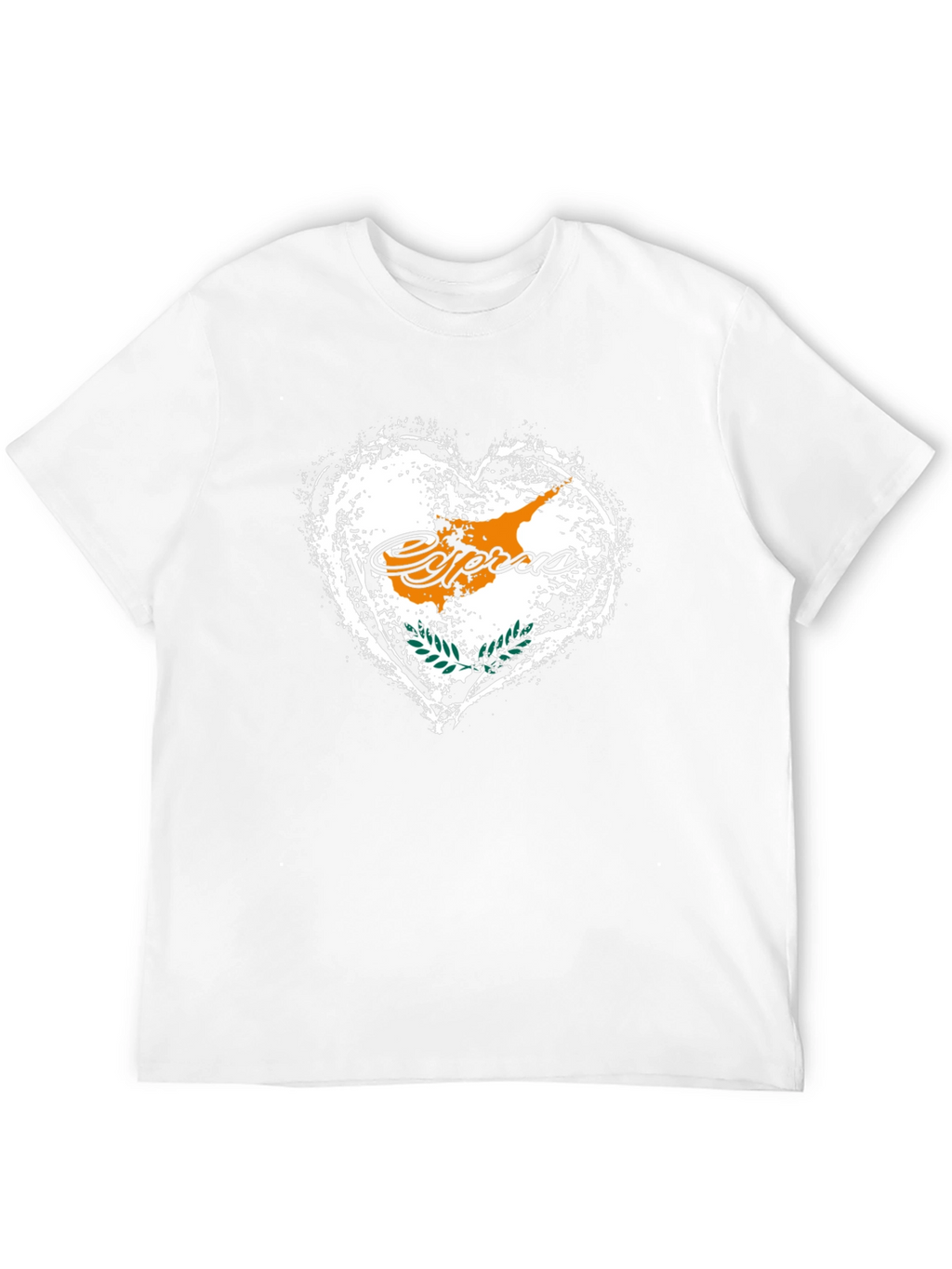 Cyprus Flag Heart T-Shirt - Island Pride Tee