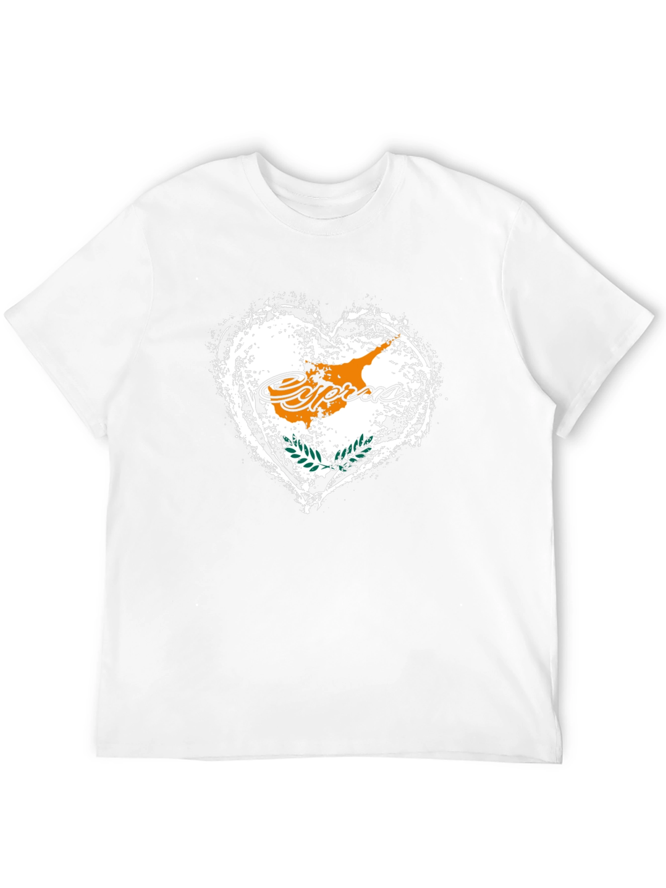 Cyprus Flag Heart T-Shirt - Island Pride Tee