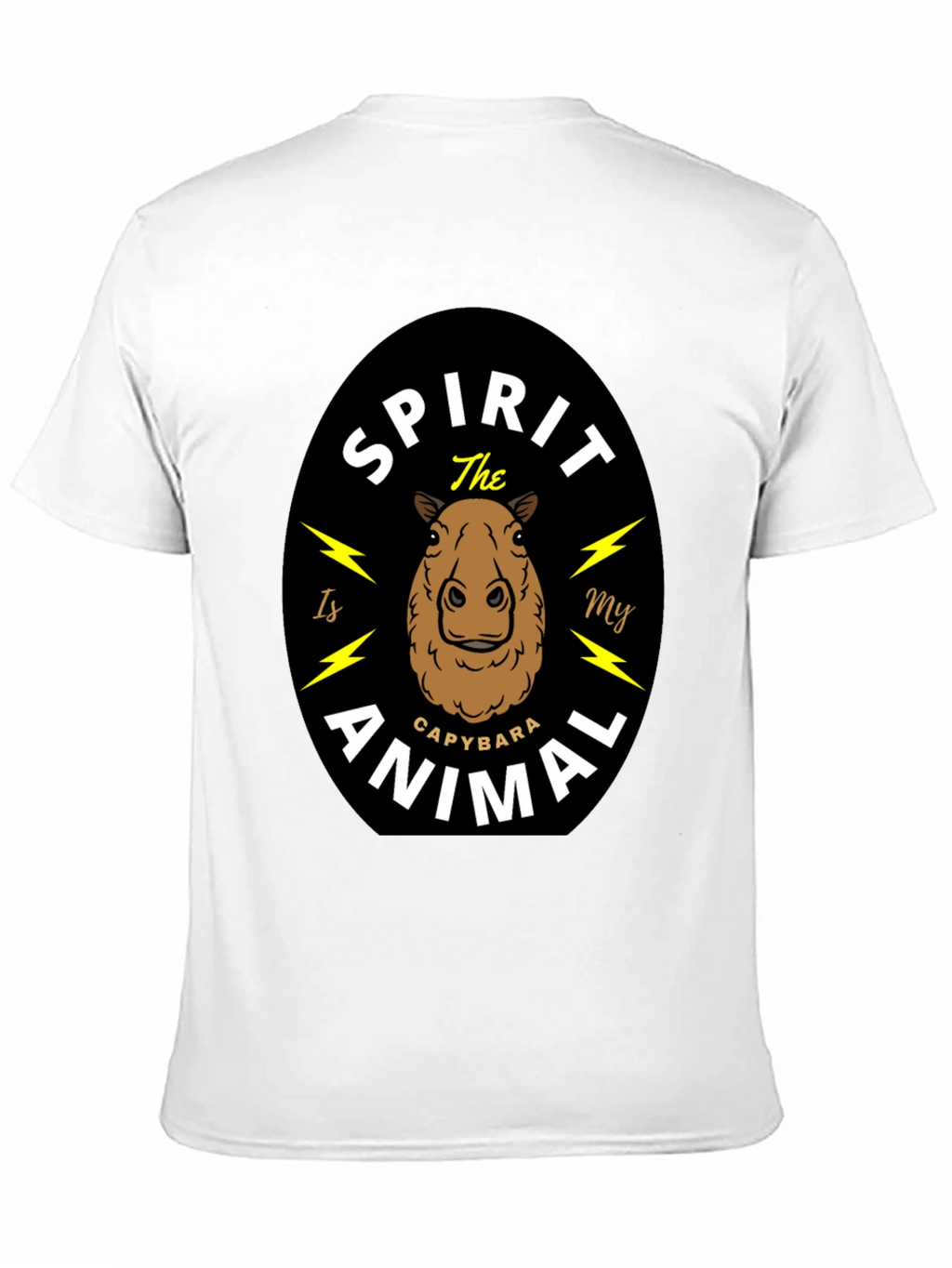 Capybara Spirit Animal T-Shirt - Unisex Black Tee
