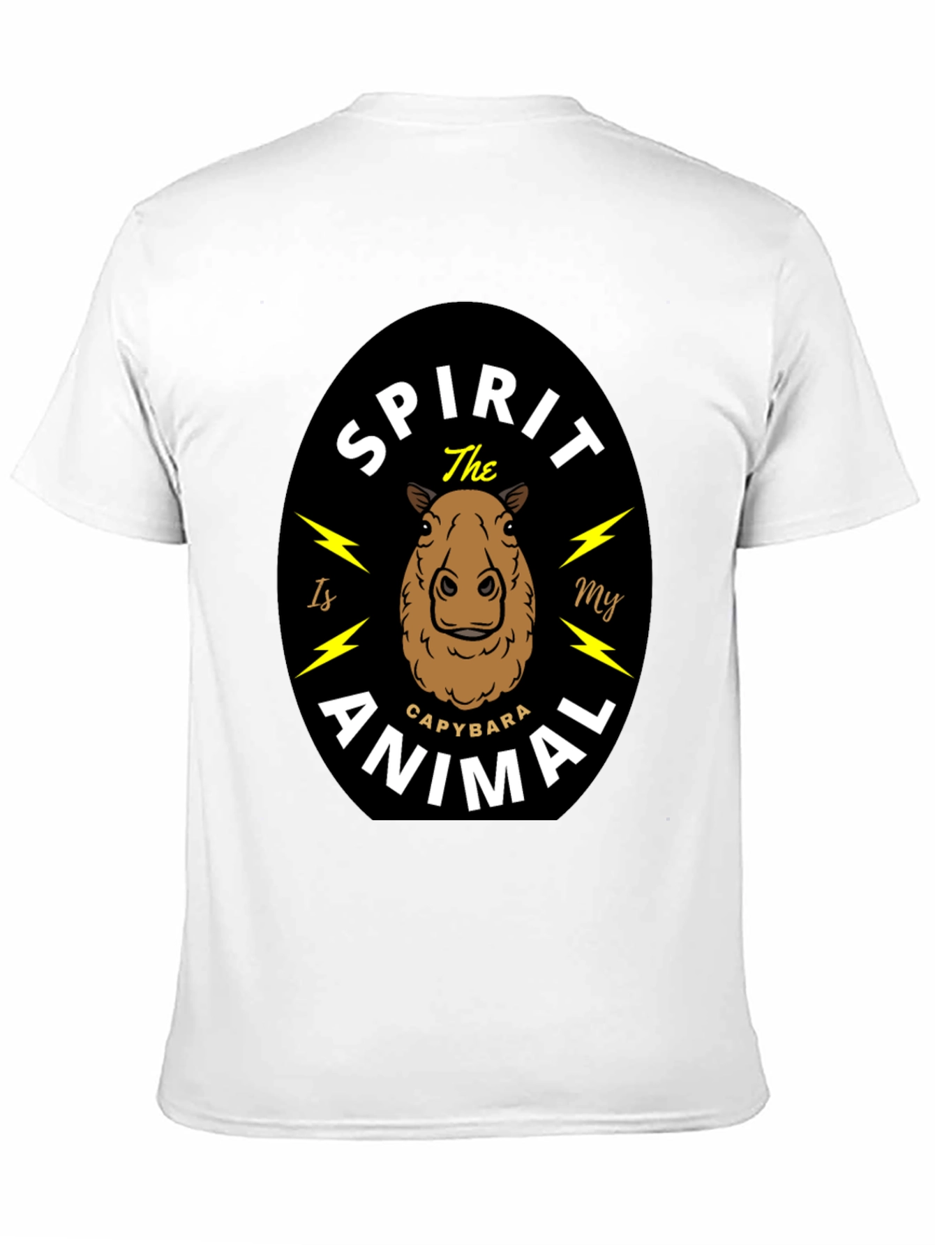 Capybara Spirit Animal T-Shirt - Unisex Black Tee