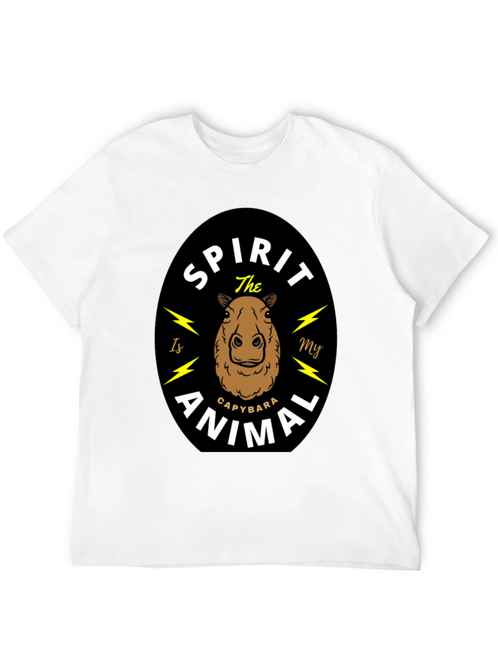 Capybara Spirit Animal T-Shirt - Unisex Black Tee