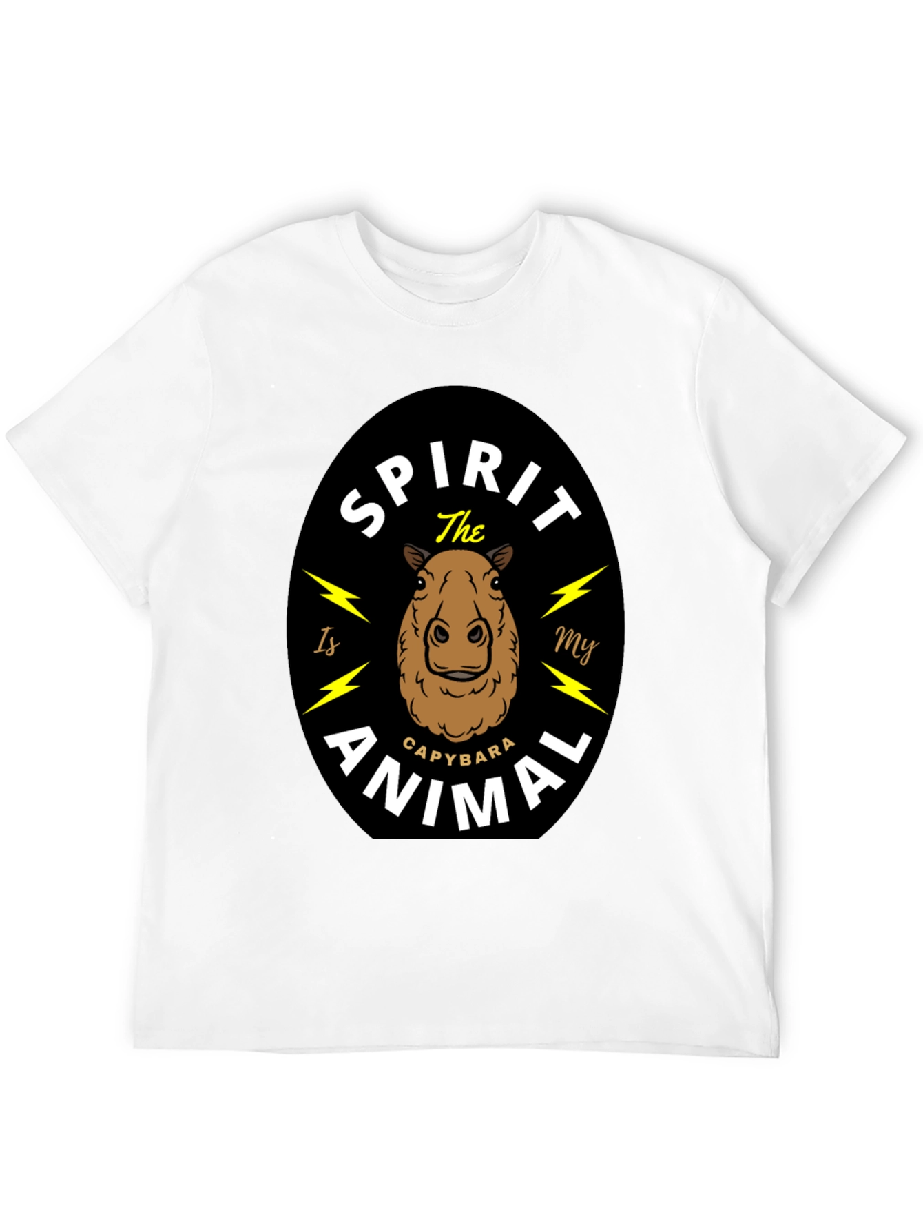 Capybara Spirit Animal T-Shirt - Unisex Black Tee