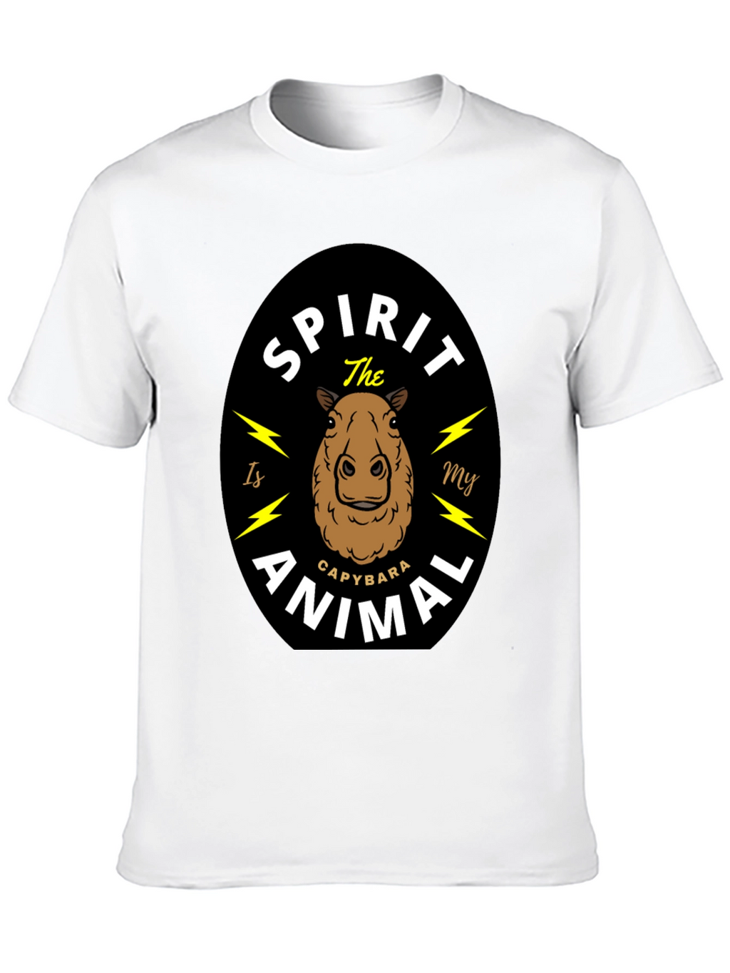 Capybara Spirit Animal T-Shirt - Unisex Black Tee