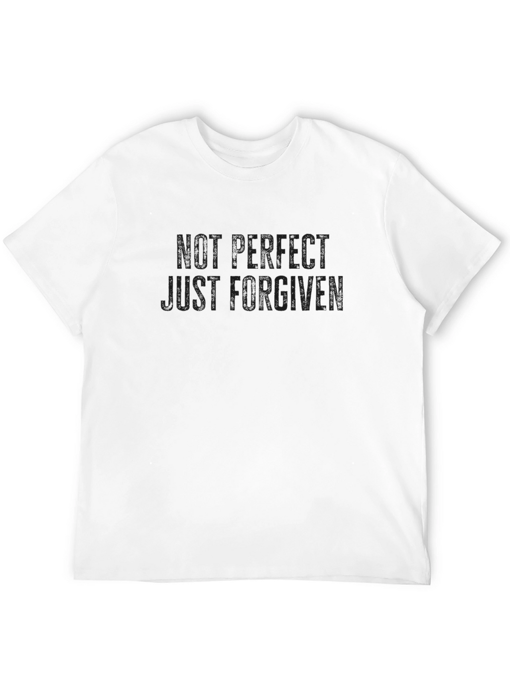 Not Perfect Just Forgiven Black T-Shirt