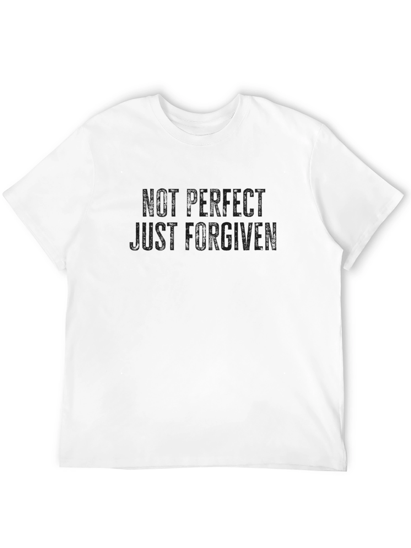 Not Perfect Just Forgiven Black T-Shirt