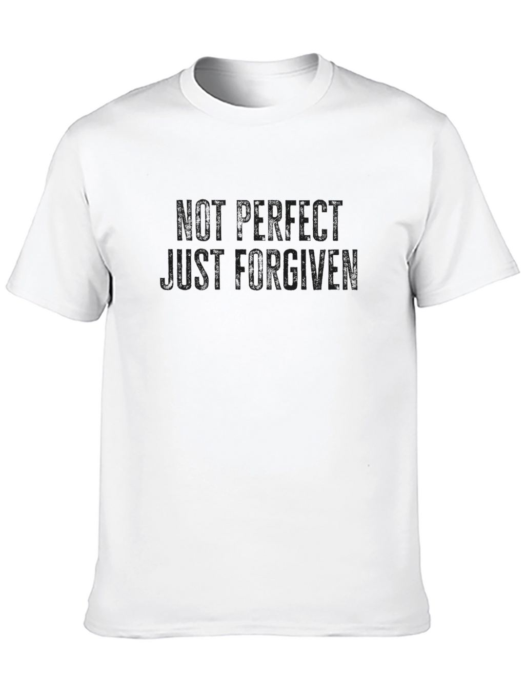 Not Perfect Just Forgiven Black T-Shirt