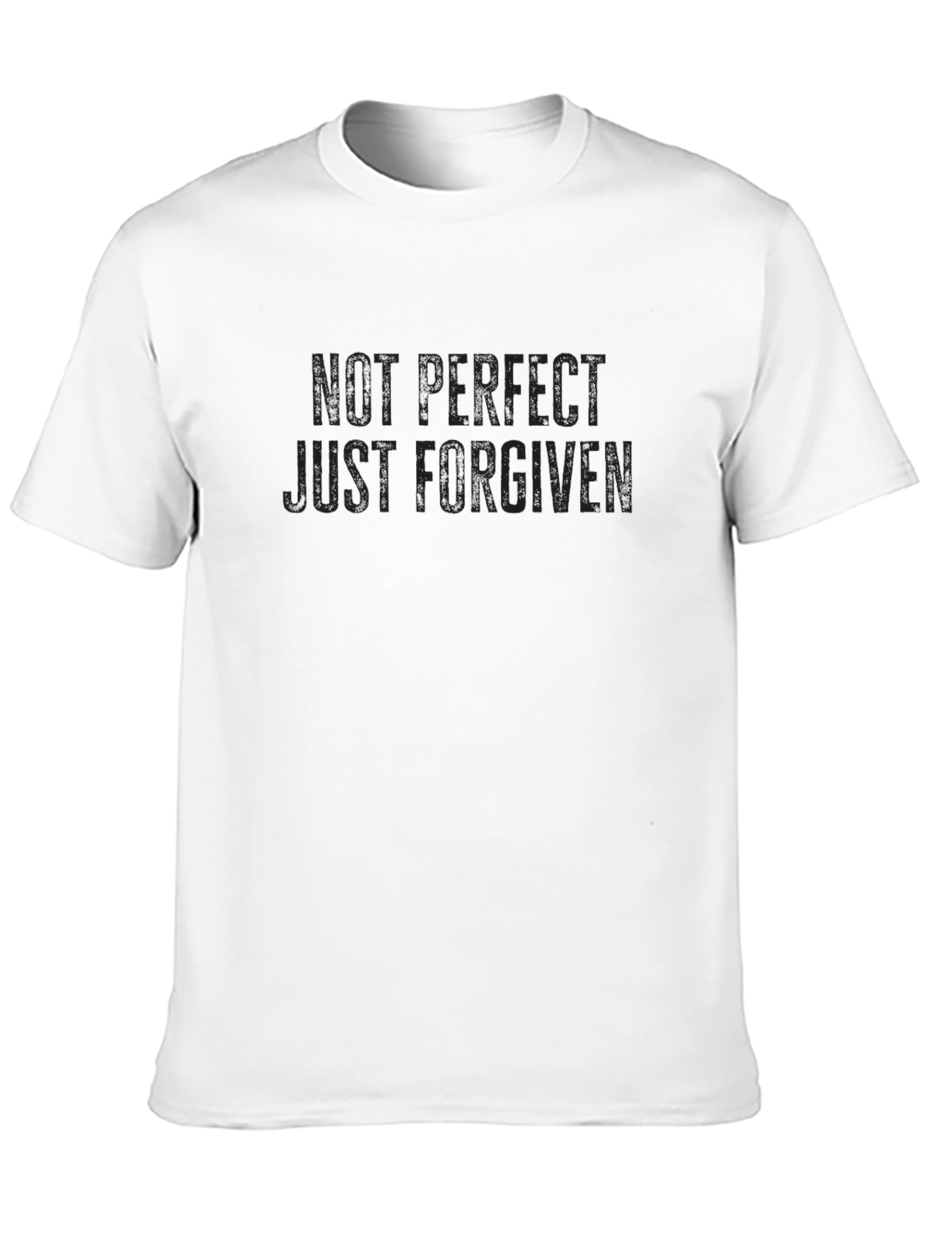 Not Perfect Just Forgiven Black T-Shirt
