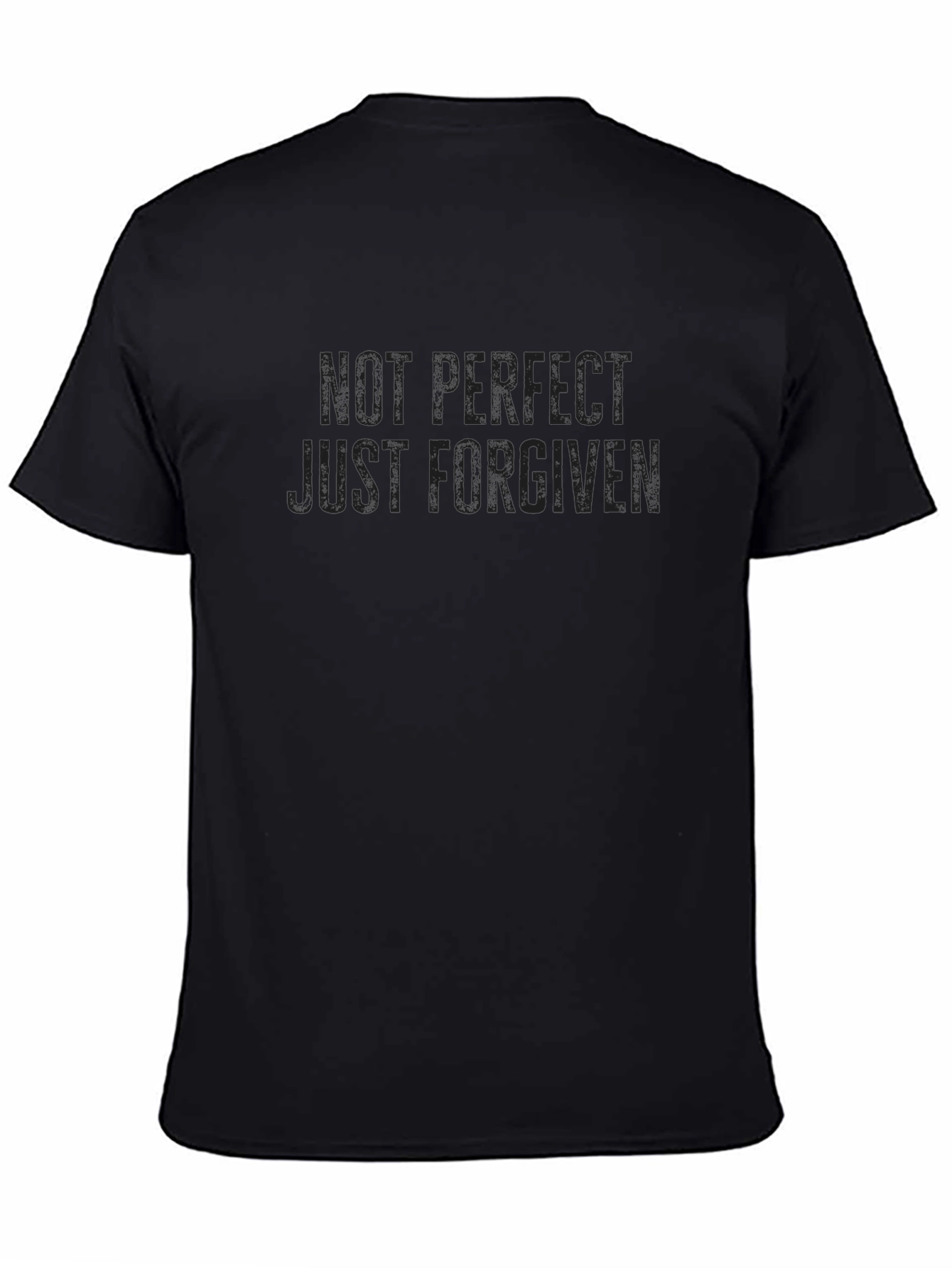 Not Perfect Just Forgiven Black T-Shirt