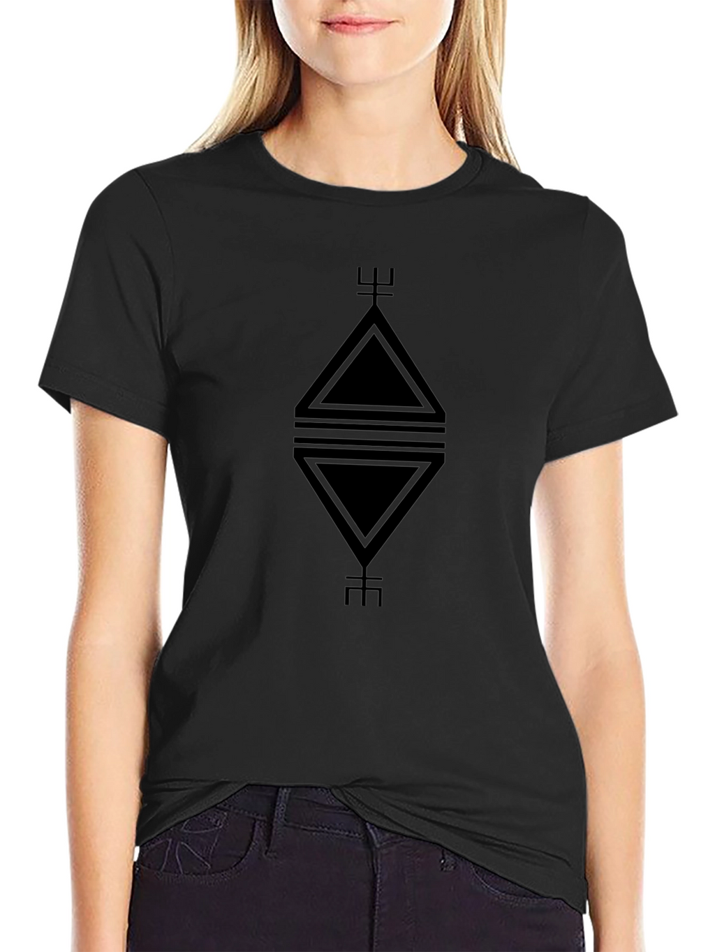 Geometric Design Tee - Modern Minimalist Style