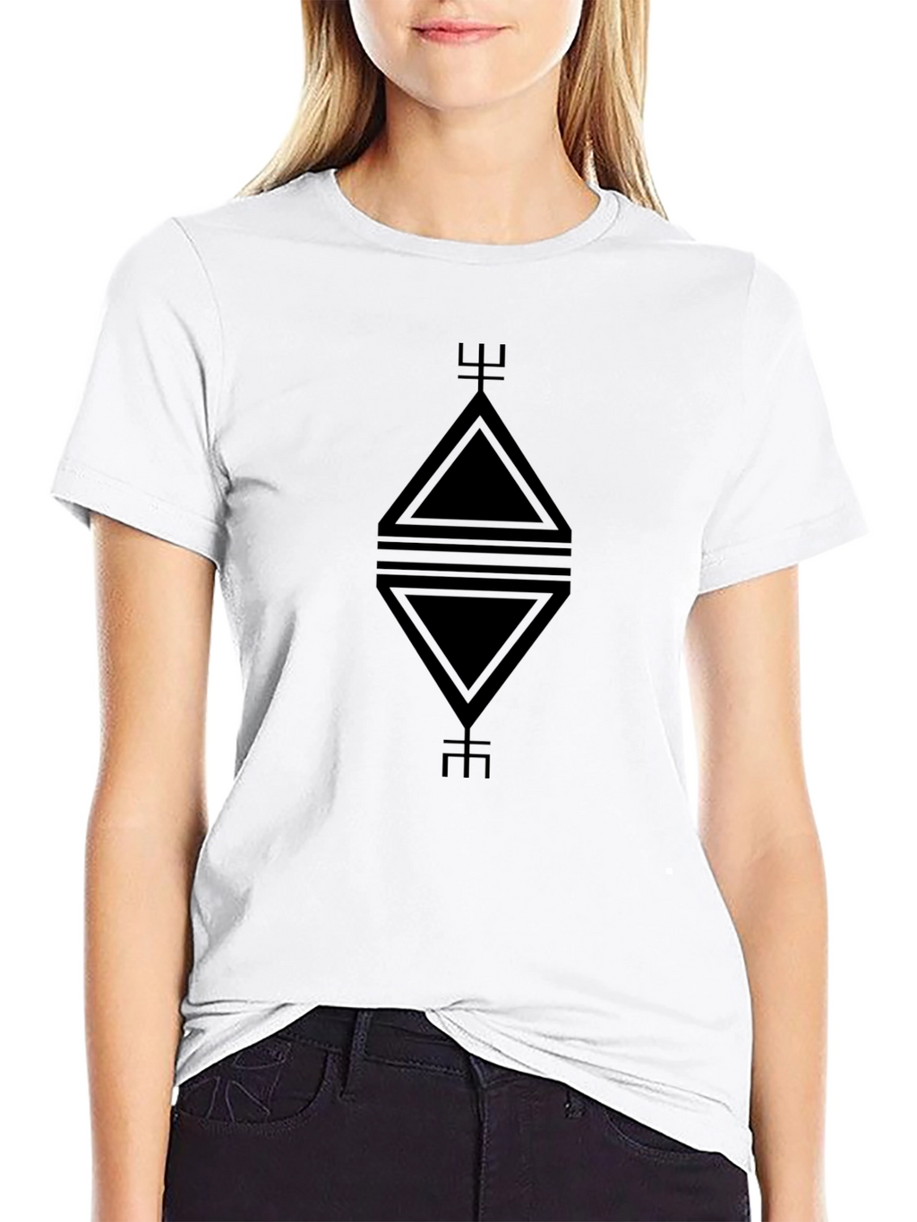 Geometric Design Tee - Modern Minimalist Style