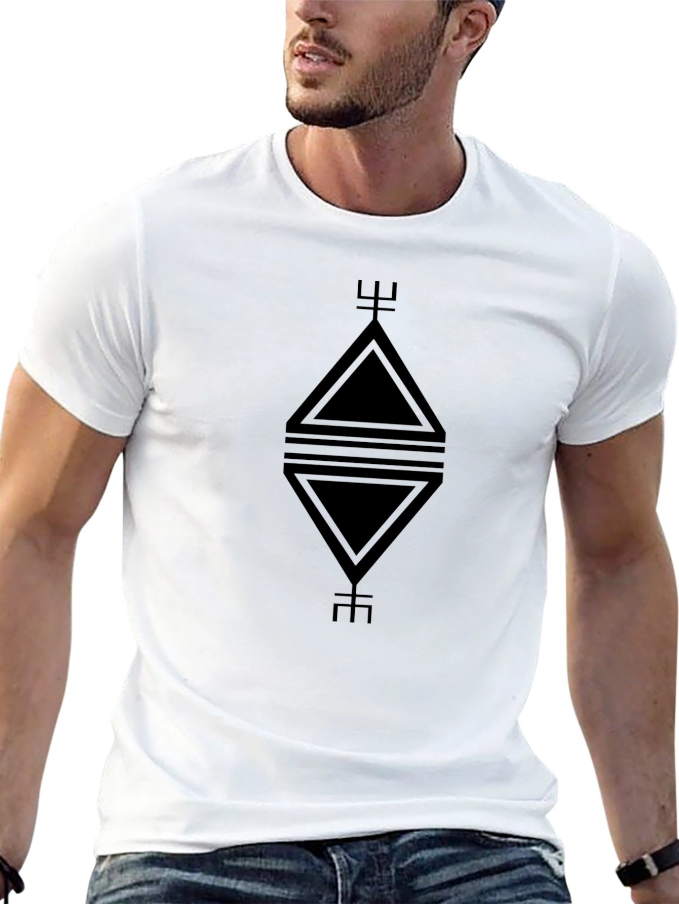 Geometric Design Tee - Modern Minimalist Style
