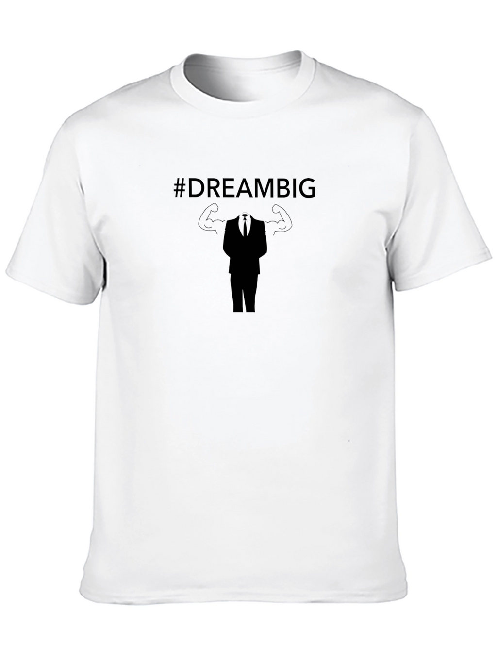 Dream Big Graphic Tee - Motivational Black T-Shirt