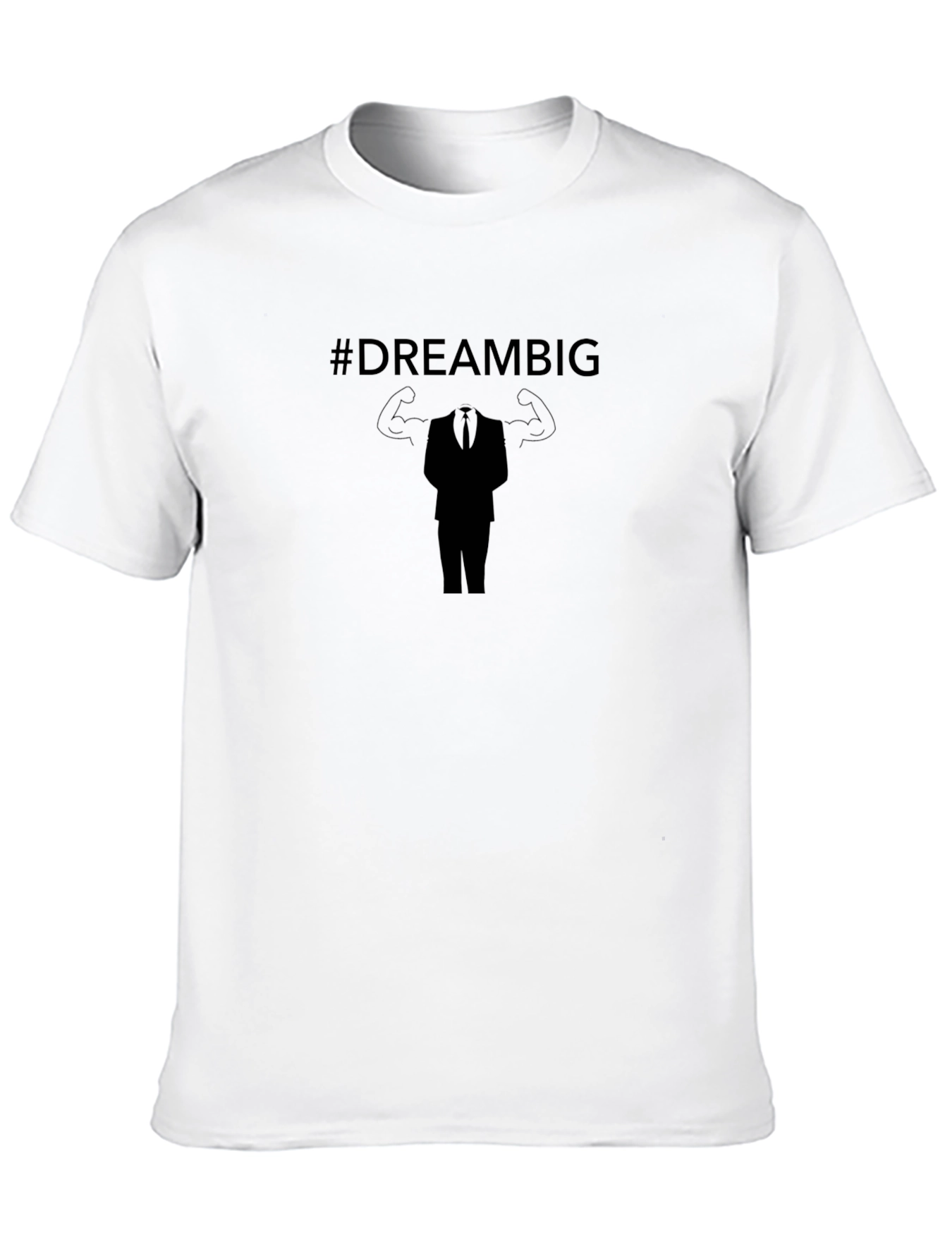 Dream Big Graphic Tee - Motivational Black T-Shirt