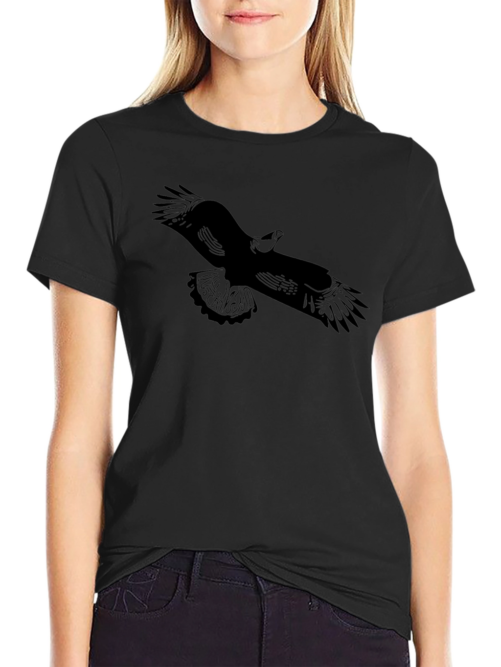 Black Eagle Graphic Tee for Men