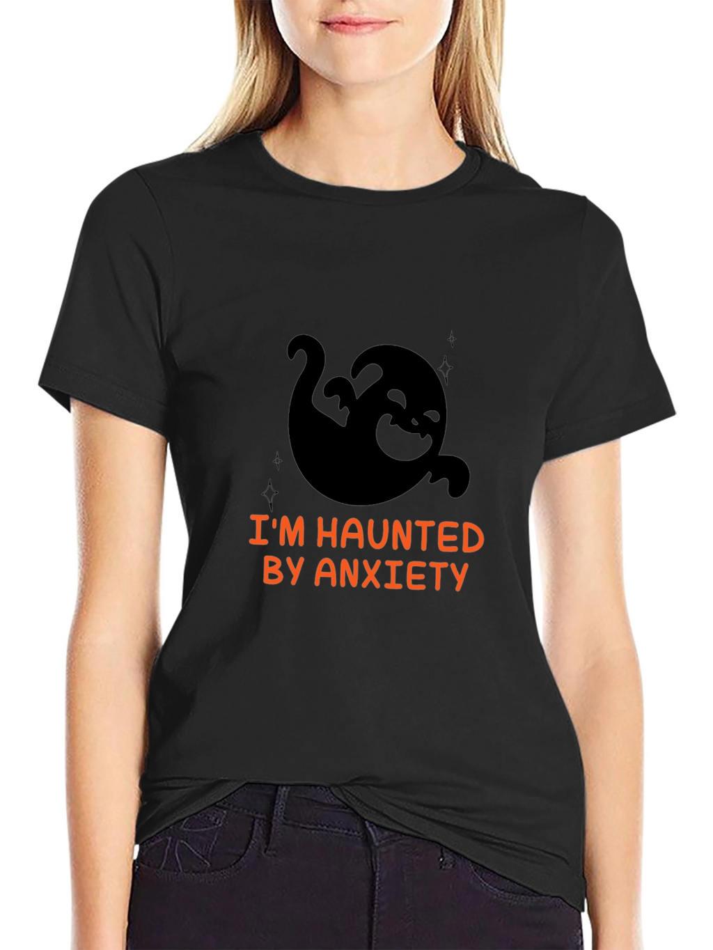 Haunted by Anxiety Graphic Tee - Soft Cotton Blend