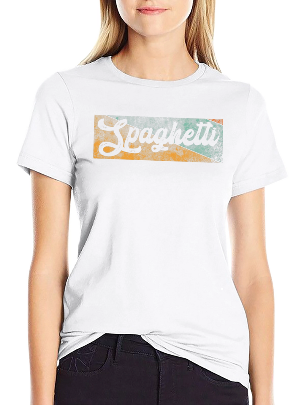 Retro Spaghetti Graphic Tee - Classic Comfort