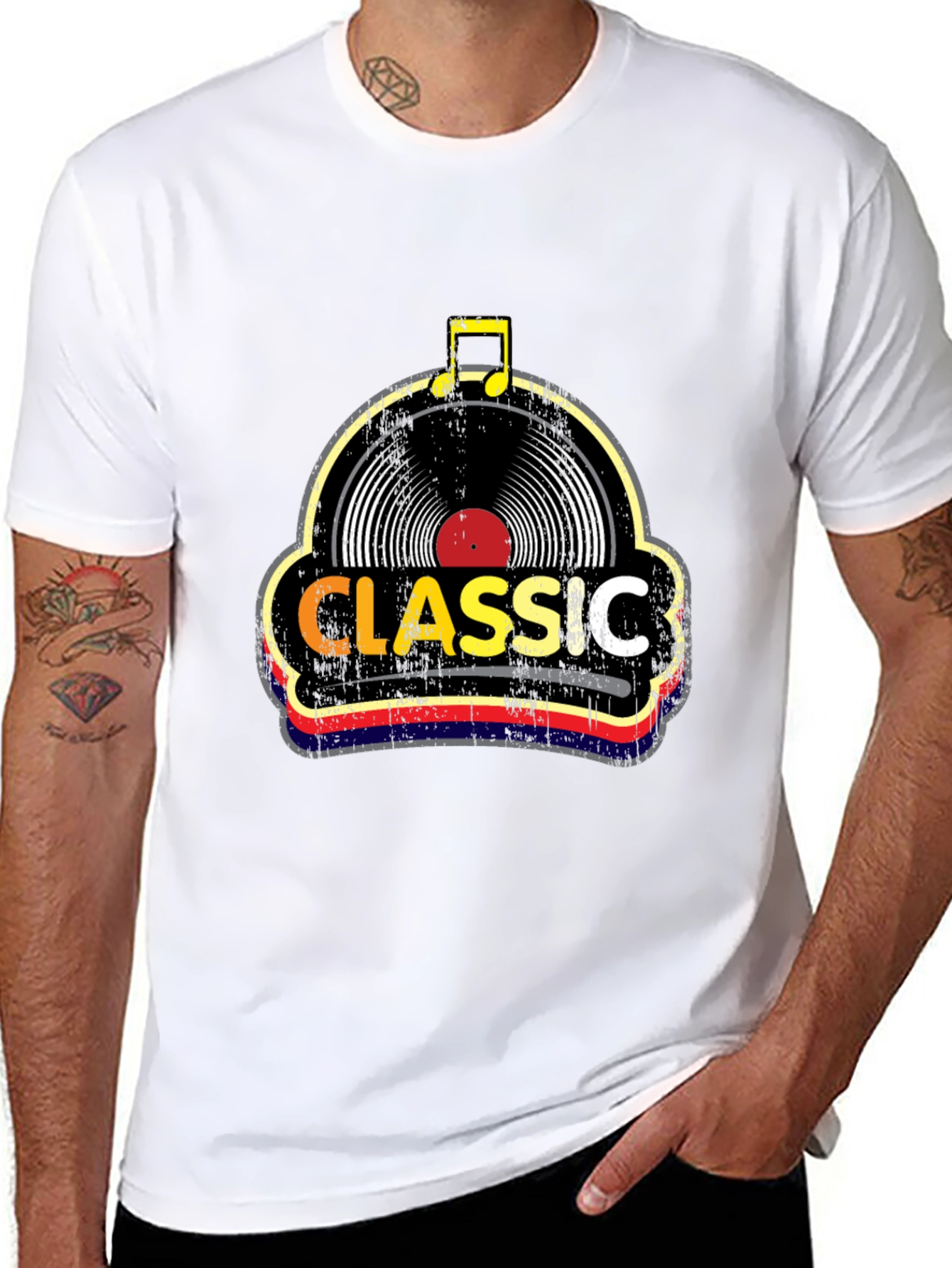 Classic Vinyl Record T-Shirt - Retro Music Tee