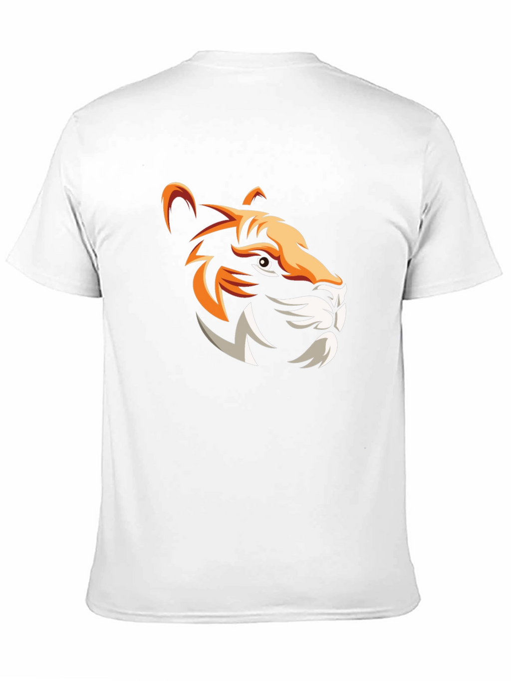 Bold Tiger Graphic Print Mens Black T-Shirt