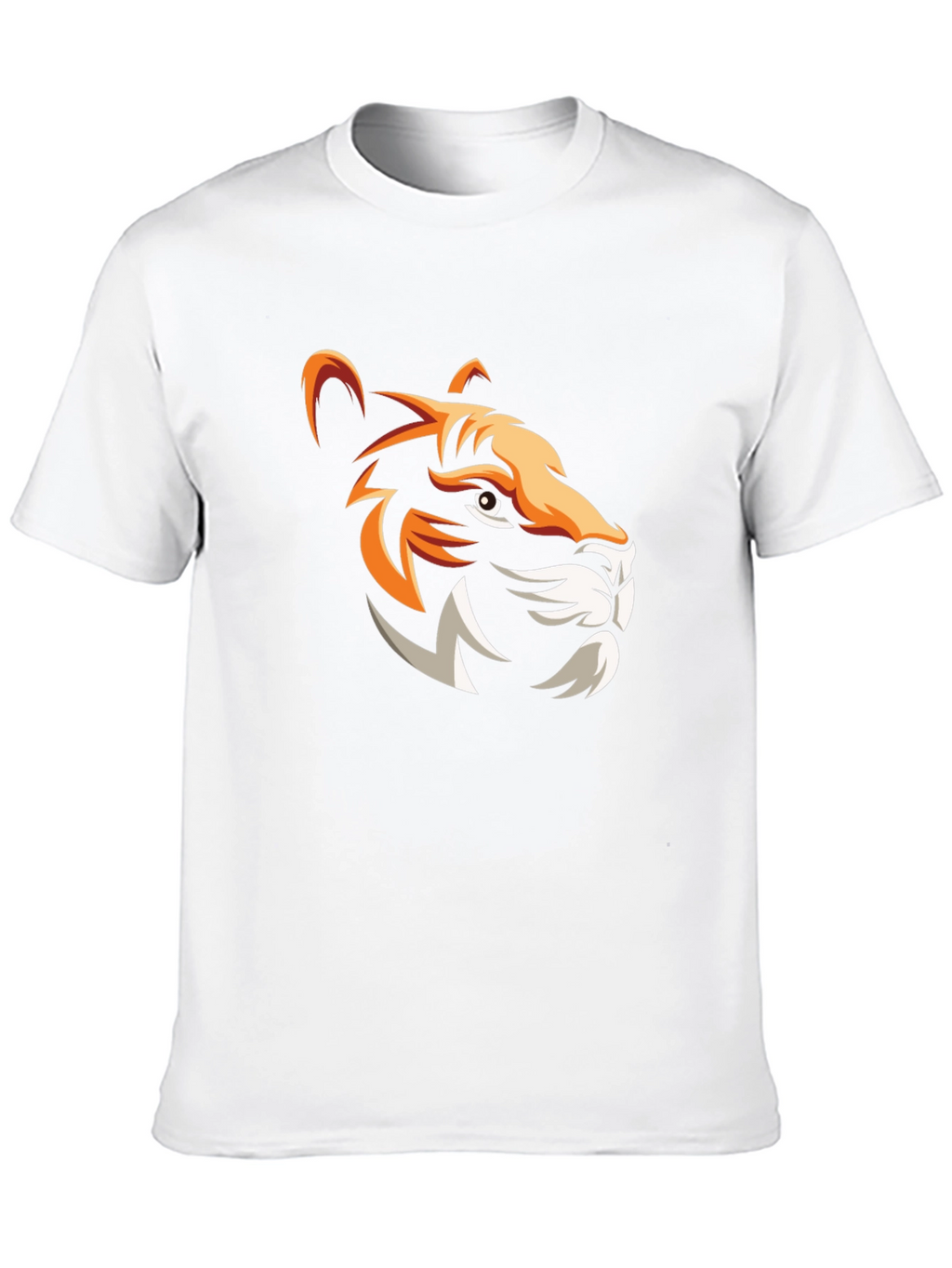 Bold Tiger Graphic Print Mens Black T-Shirt