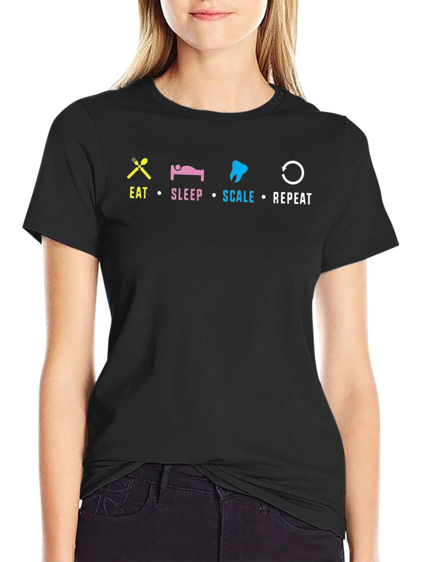 Eat Sleep Scale Repeat T-Shirt