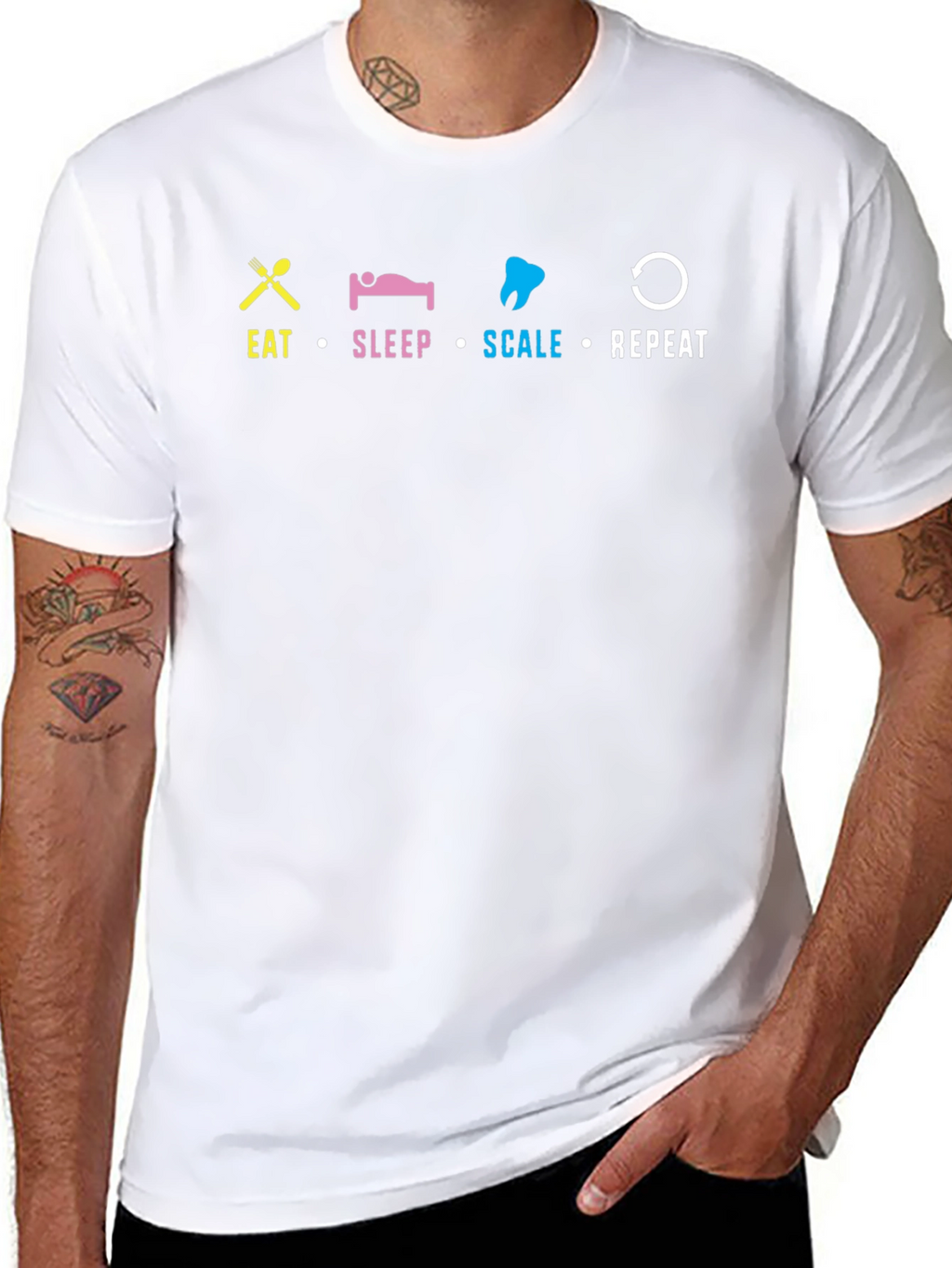 Eat Sleep Scale Repeat T-Shirt