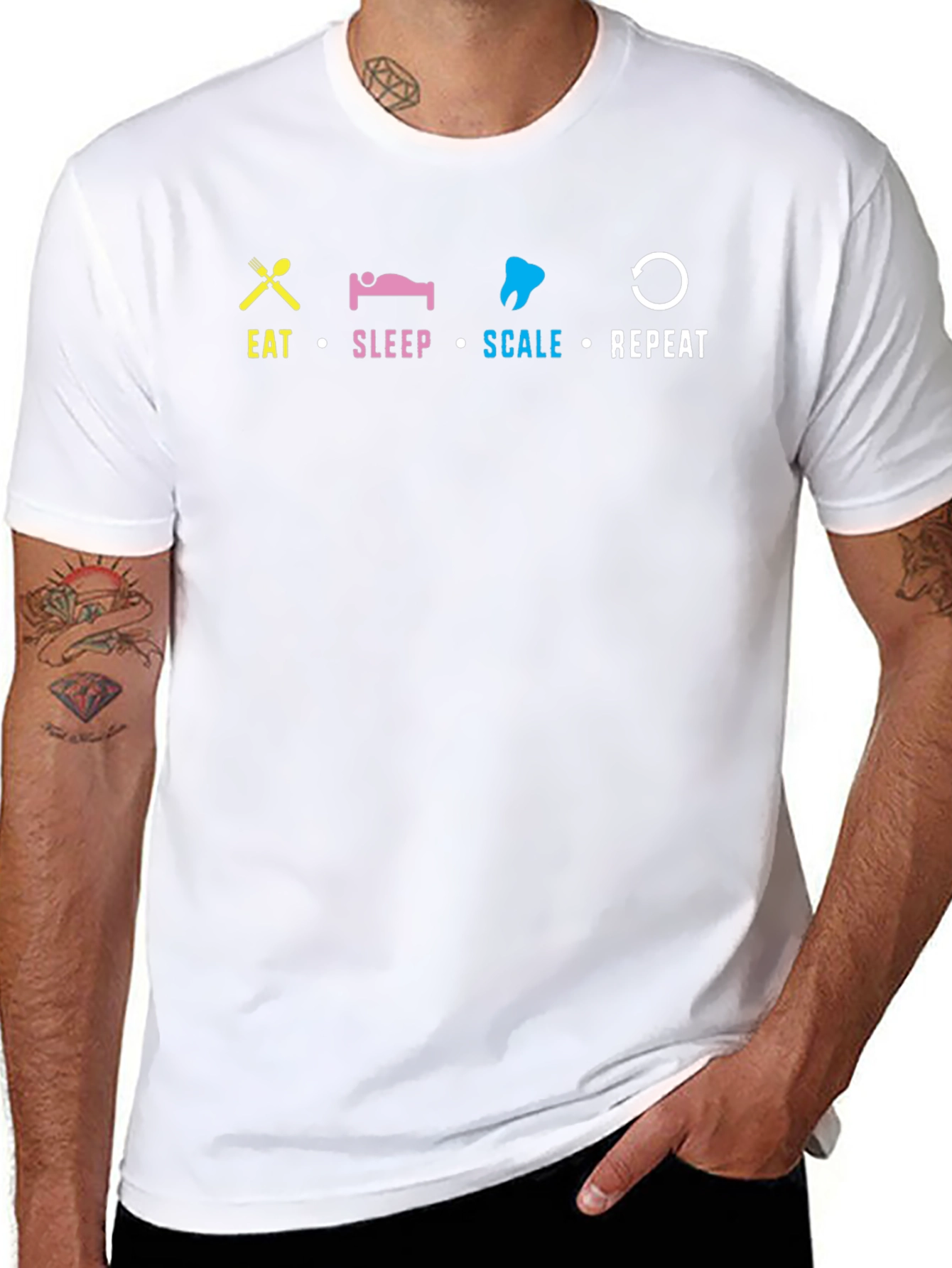 Eat Sleep Scale Repeat T-Shirt