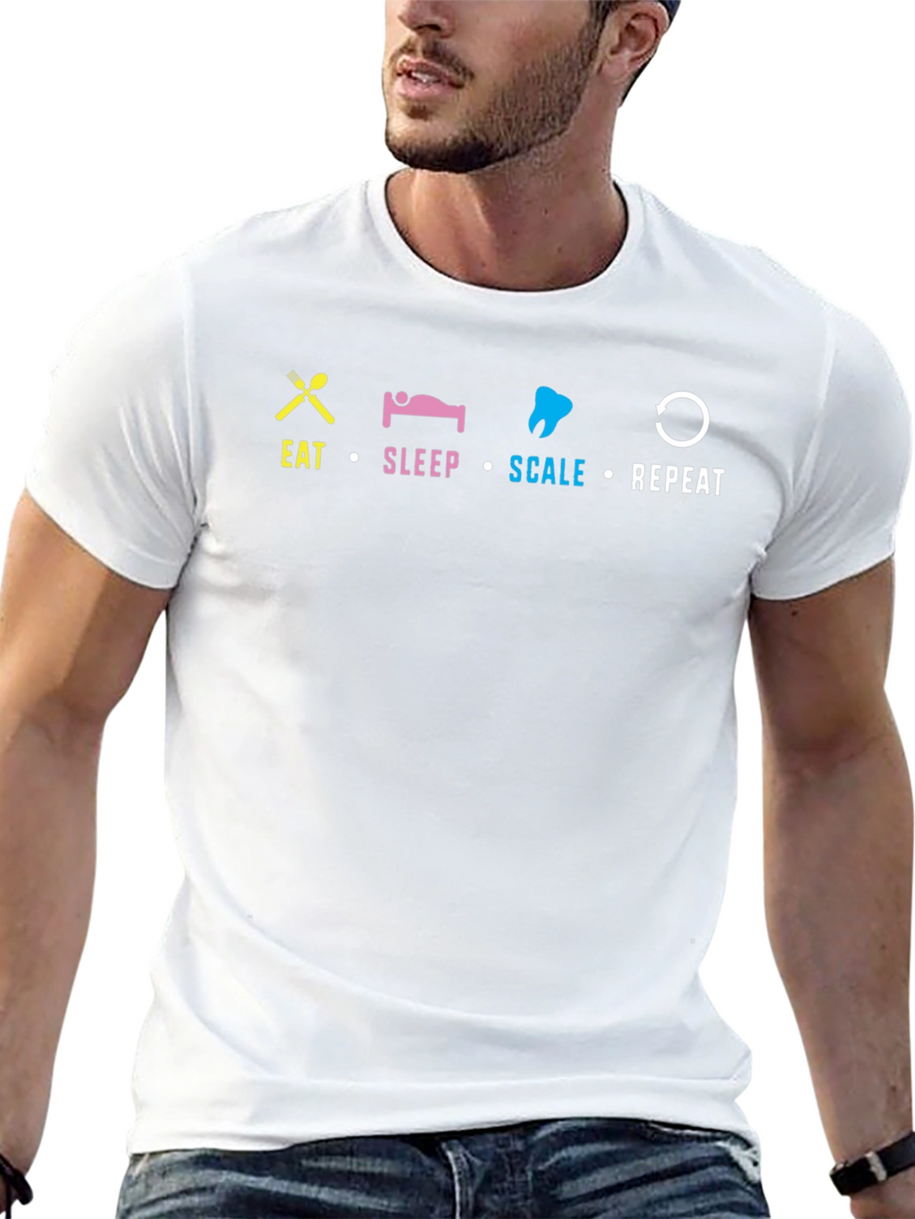 Eat Sleep Scale Repeat T-Shirt