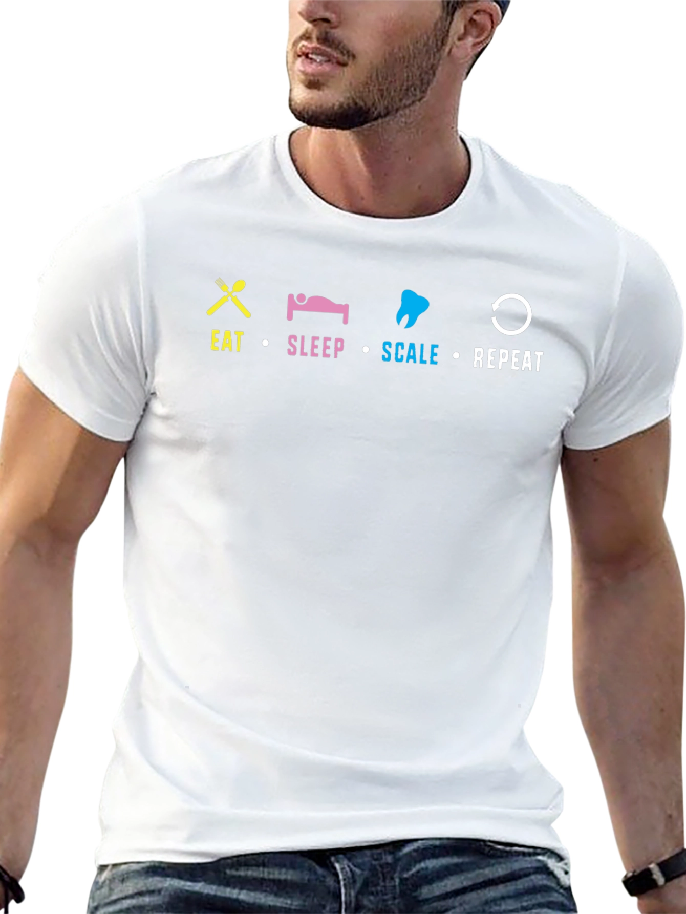 Eat Sleep Scale Repeat T-Shirt