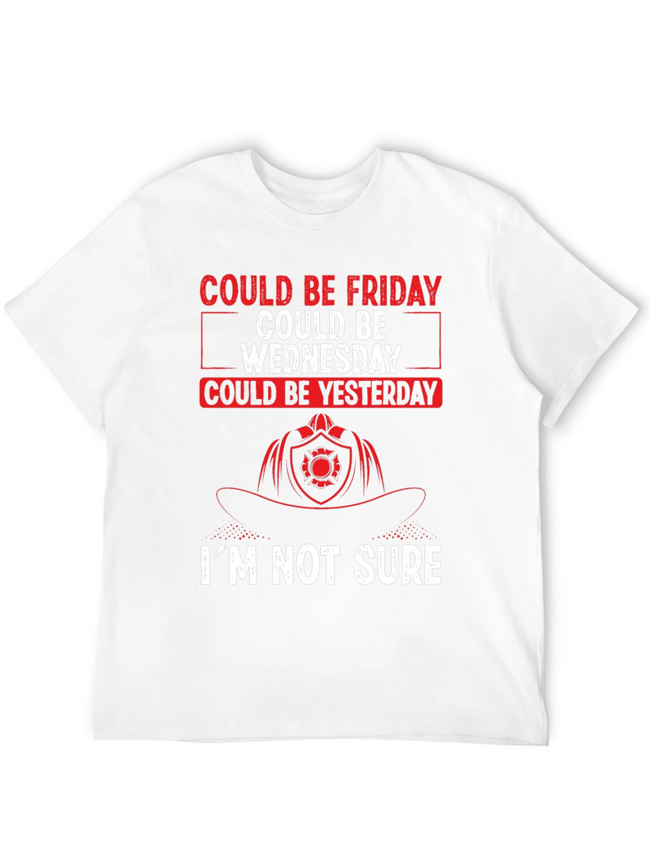 Could Be Friday Mens T-Shirt - Firefighter Design