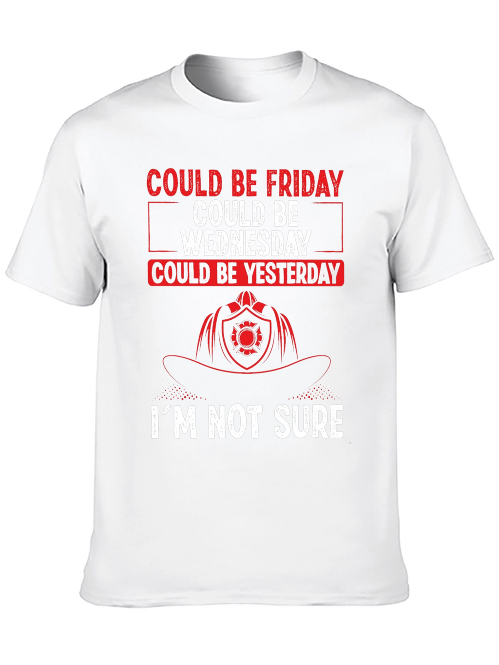 Could Be Friday Mens T-Shirt - Firefighter Design