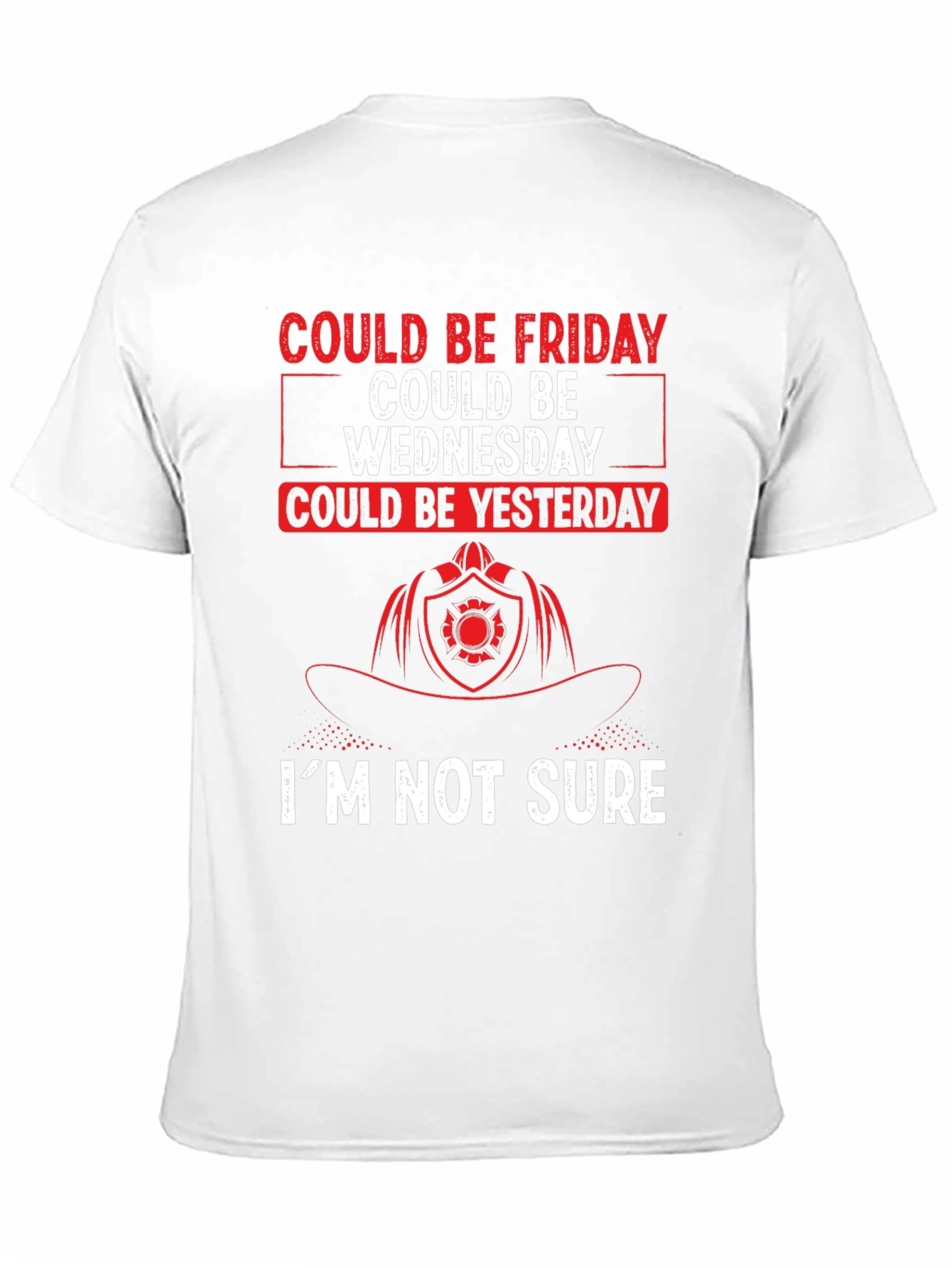 Could Be Friday Mens T-Shirt - Firefighter Design