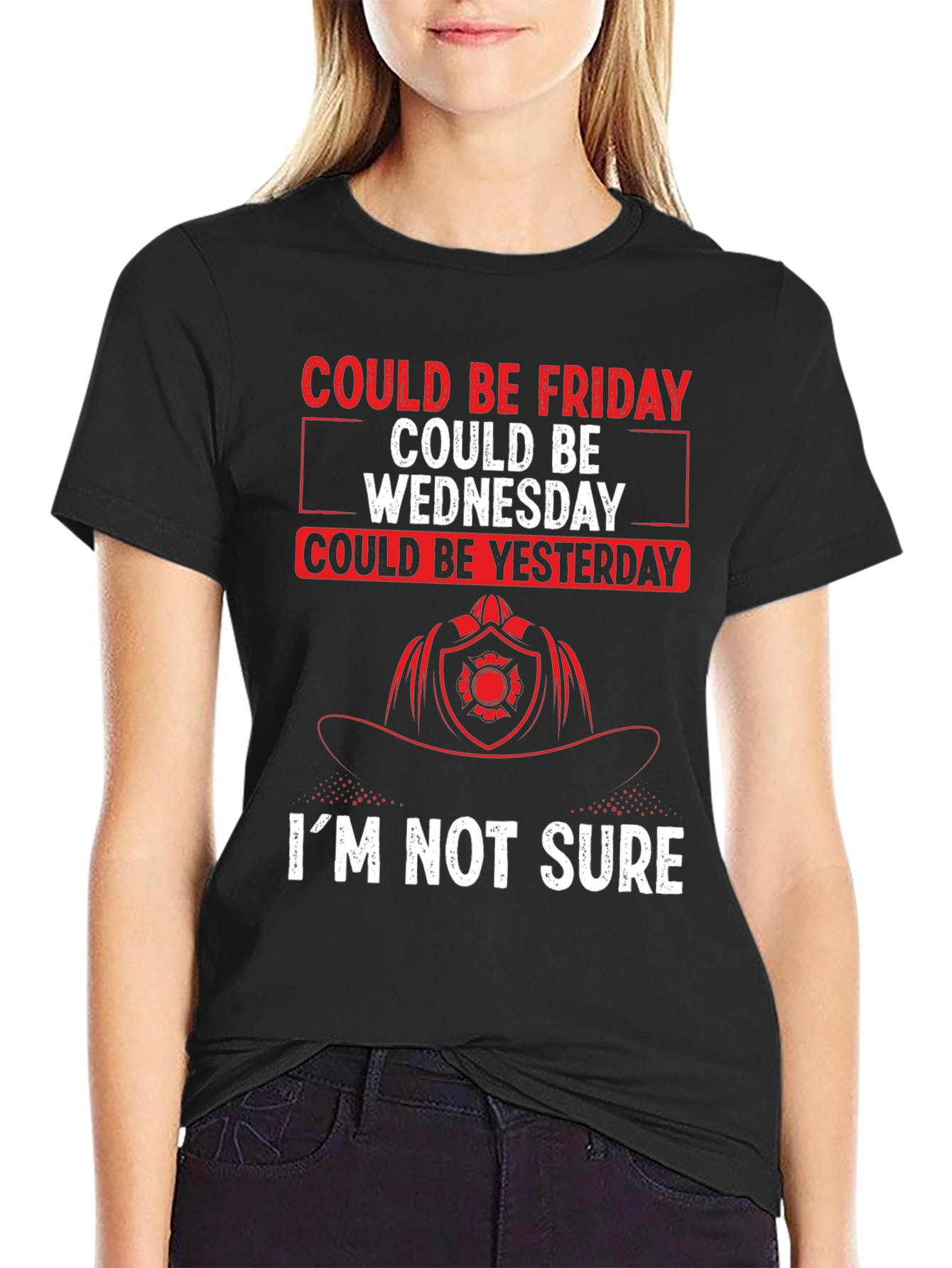 Could Be Friday Mens T-Shirt - Firefighter Design