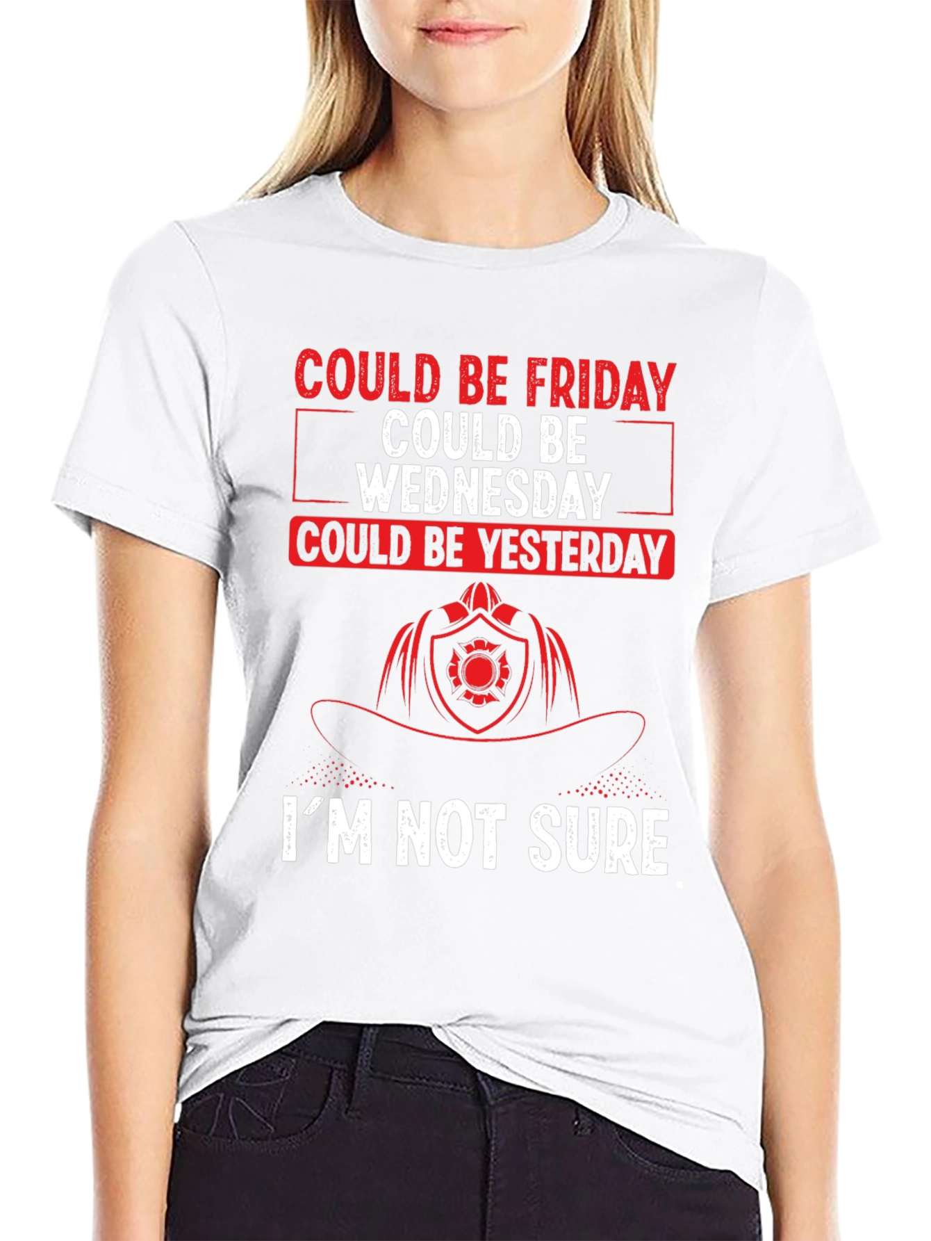 Could Be Friday Mens T-Shirt - Firefighter Design