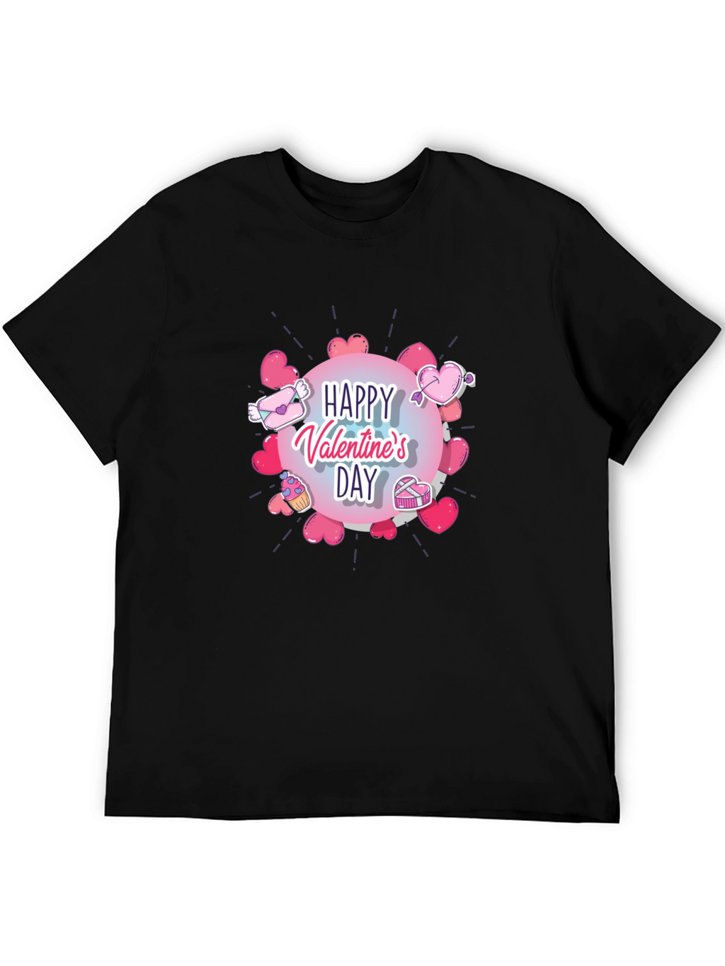 Happy Valentines Day Graphic T-Shirt