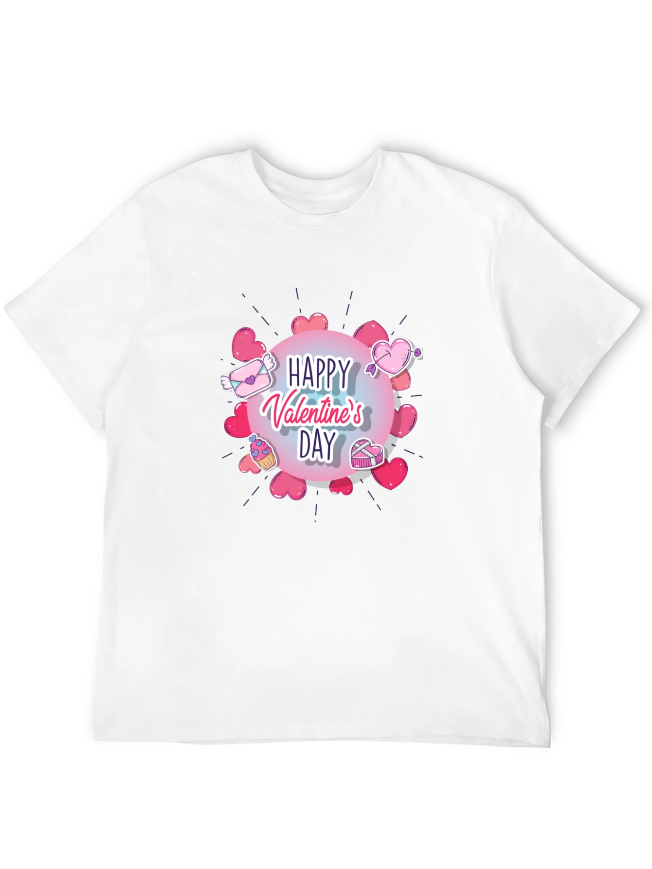Happy Valentines Day Graphic T-Shirt