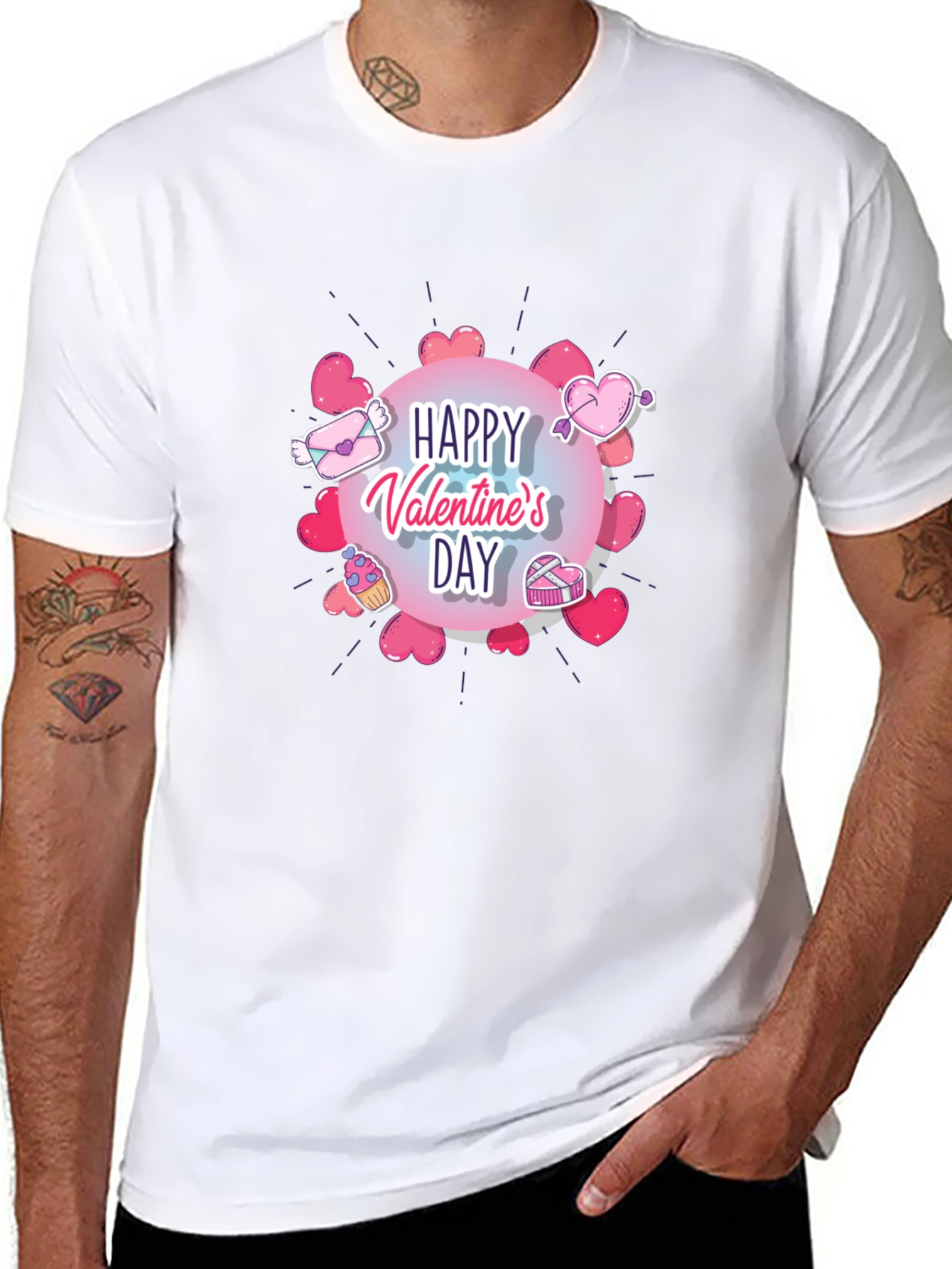 Happy Valentines Day Graphic T-Shirt