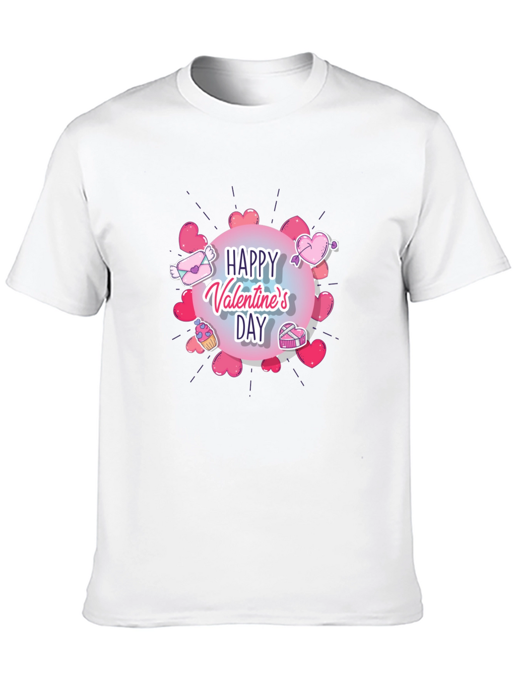 Happy Valentines Day Graphic T-Shirt