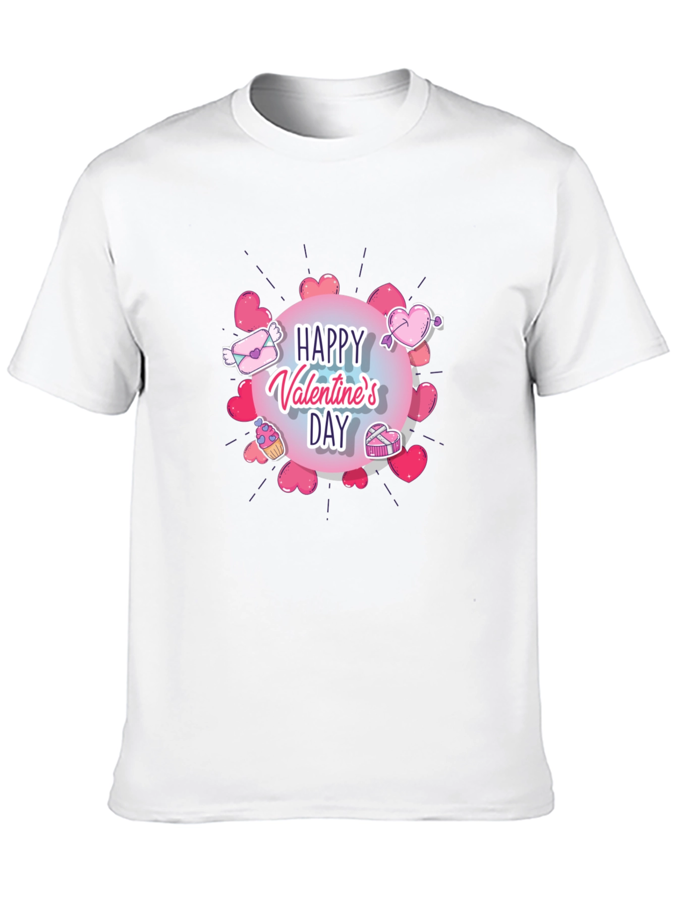 Happy Valentines Day Graphic T-Shirt