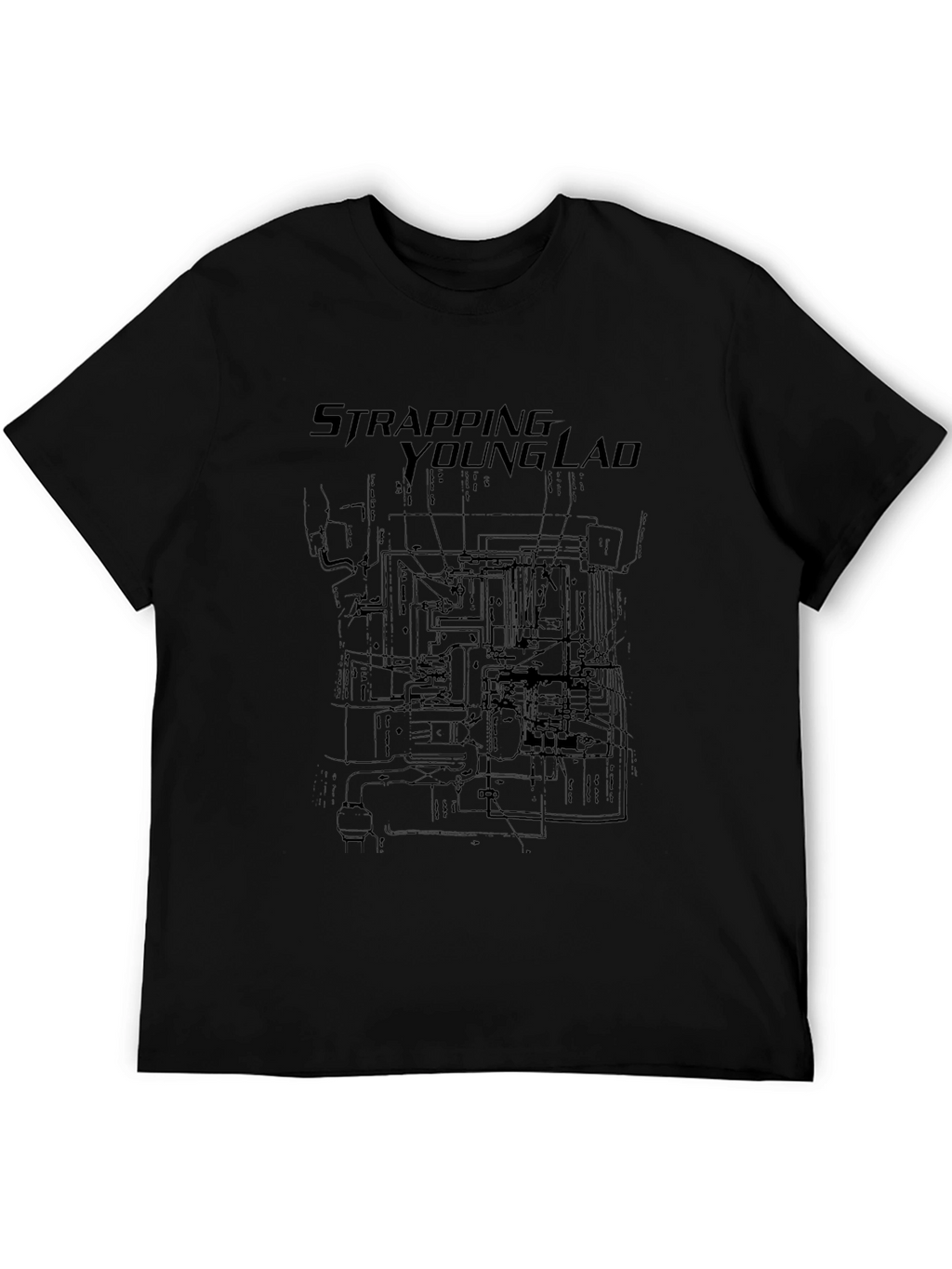 Strapping Young Lad Black Graphic Tee