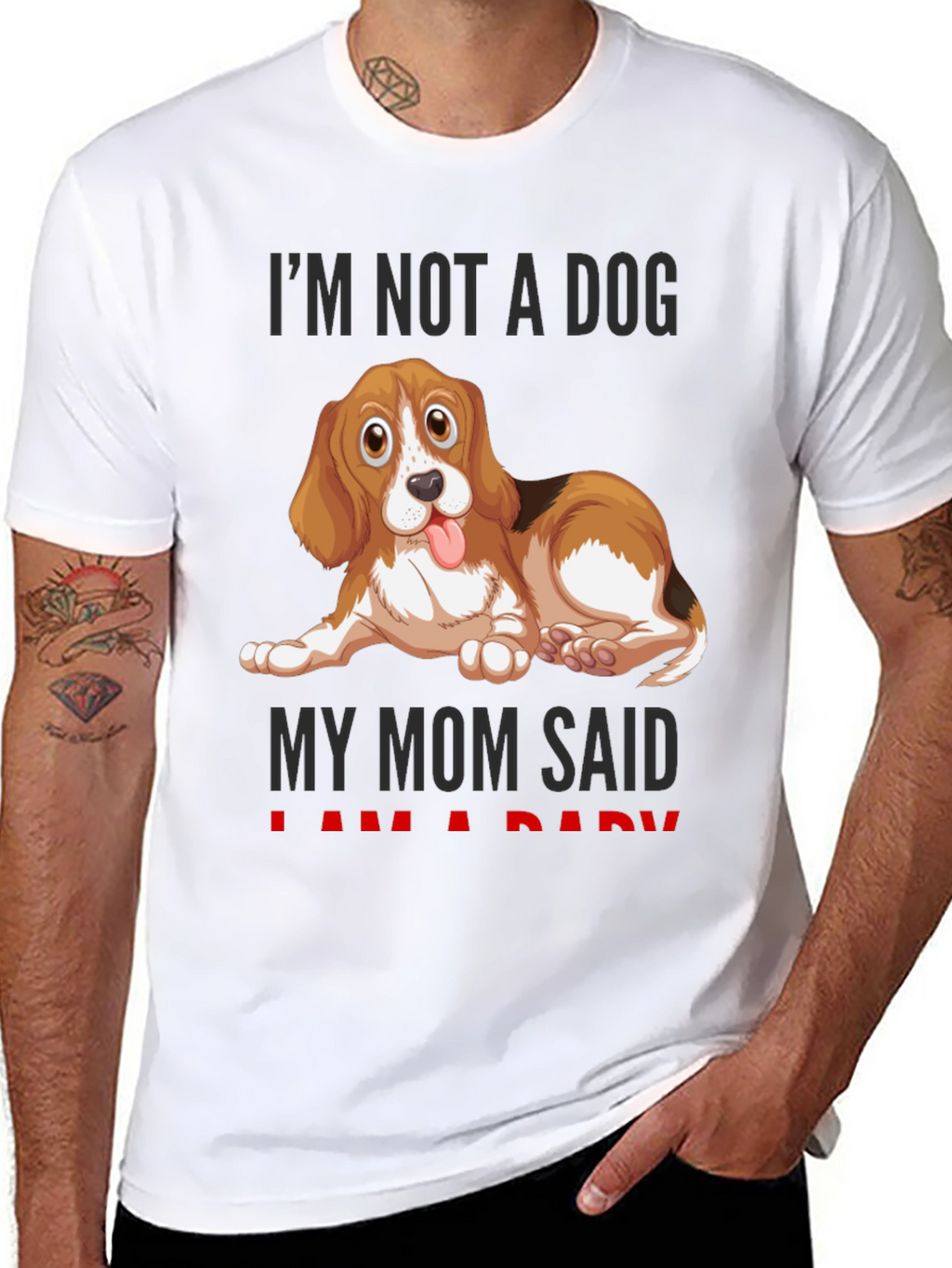 Funny Dog Mom T-Shirt - Im Not A Dog