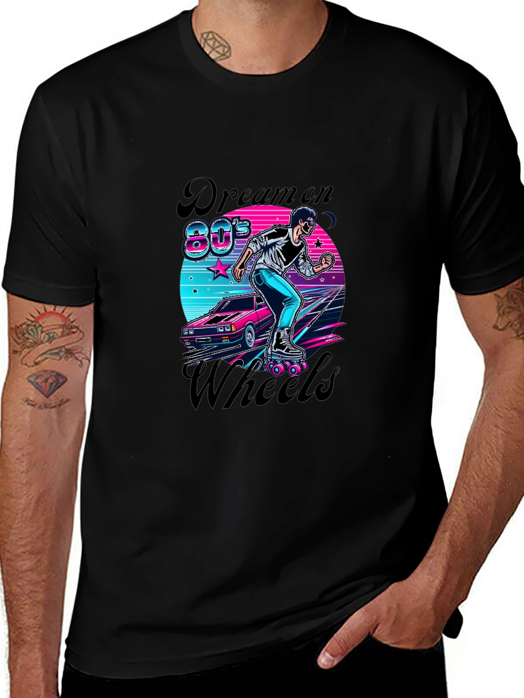 Retro 80s Dream On Wheels T-Shirt