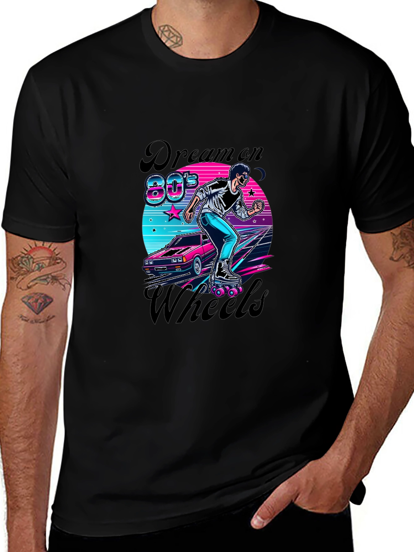 Retro 80s Dream On Wheels T-Shirt