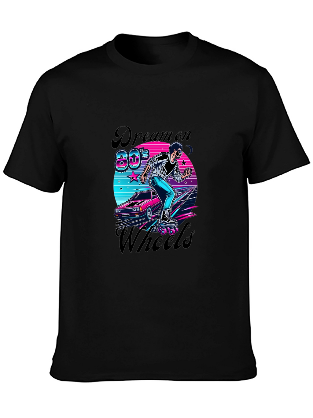 Retro 80s Dream On Wheels T-Shirt