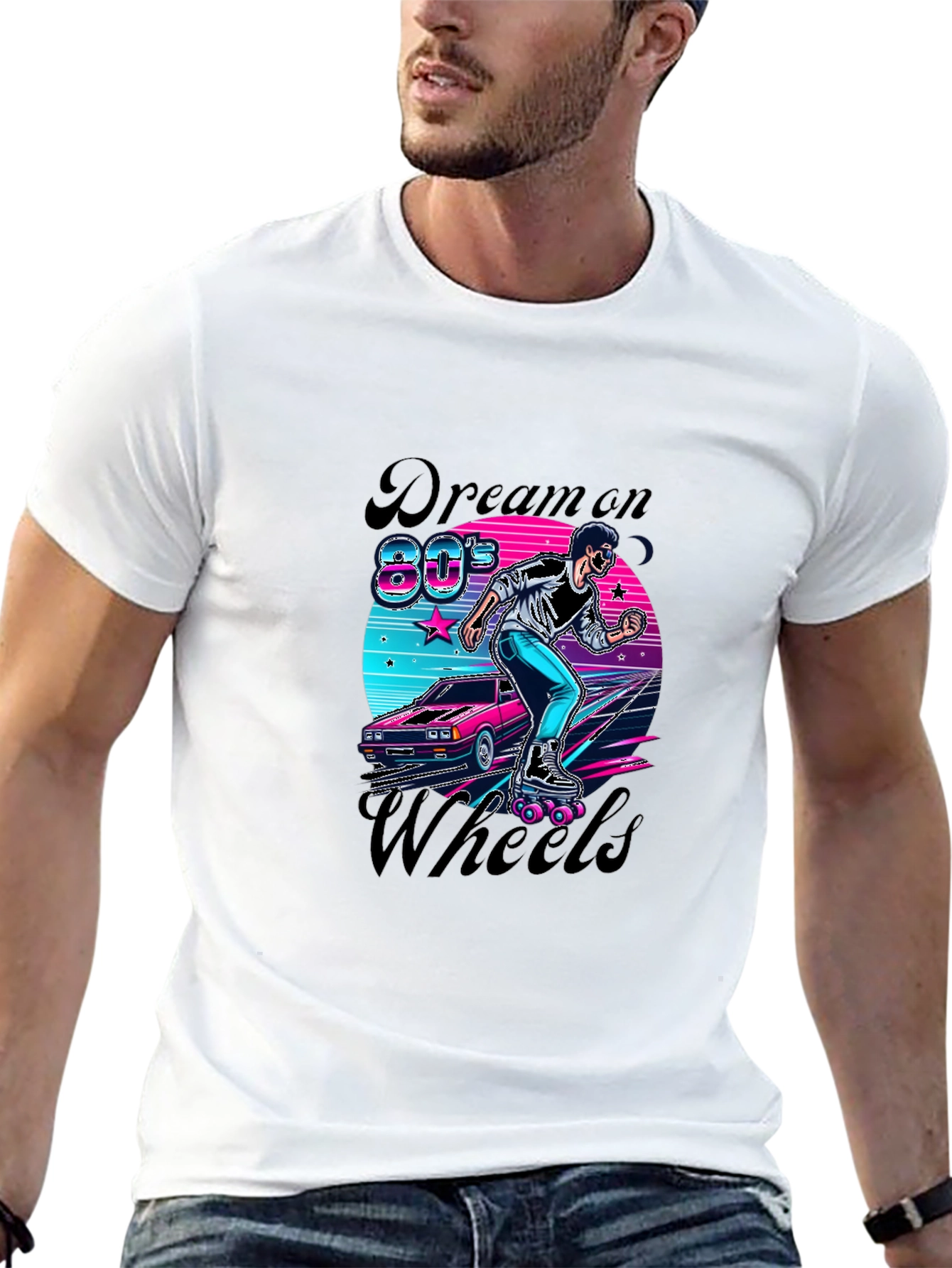 Retro 80s Dream On Wheels T-Shirt