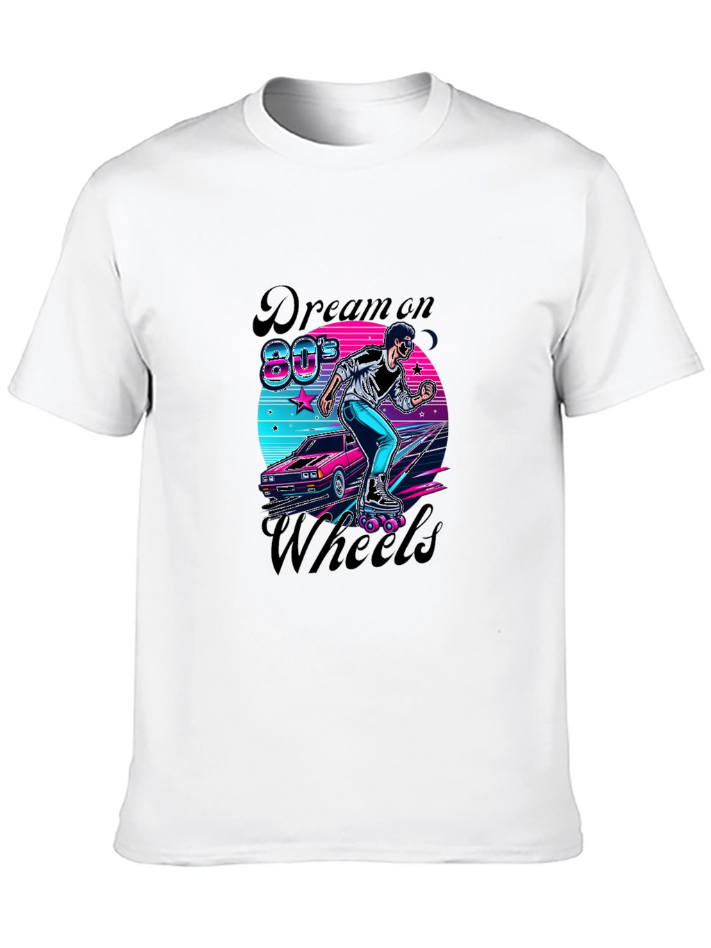 Retro 80s Dream On Wheels T-Shirt