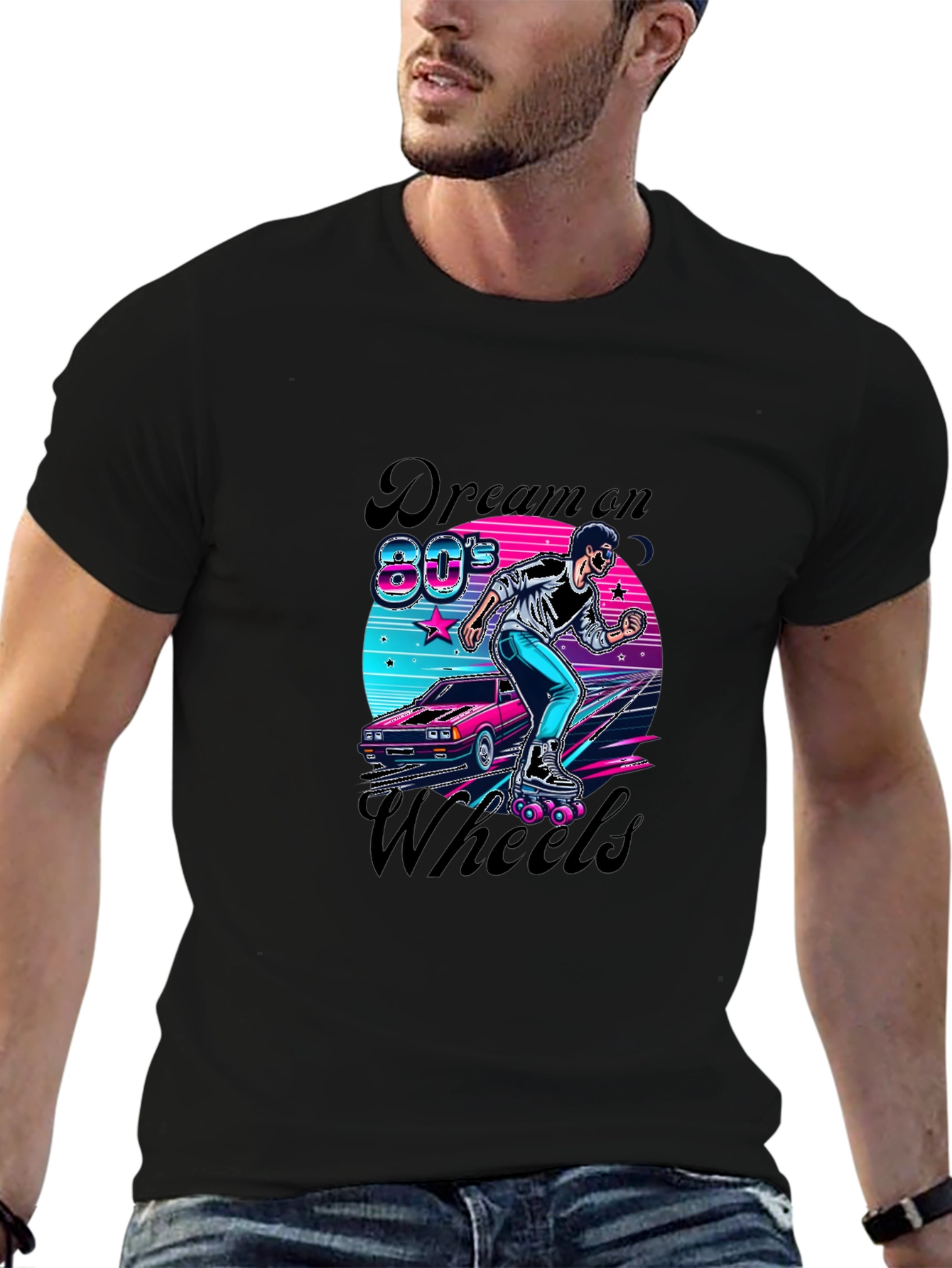 Retro 80s Dream On Wheels T-Shirt