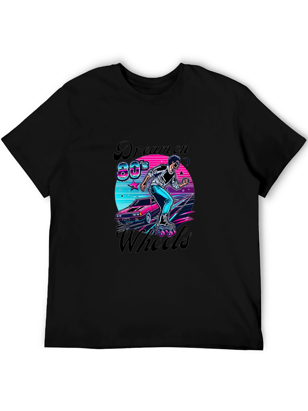Retro 80s Dream On Wheels T-Shirt