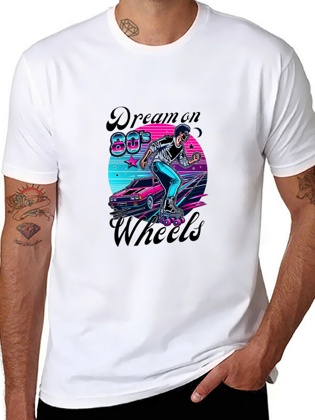 Retro 80s Dream On Wheels T-Shirt