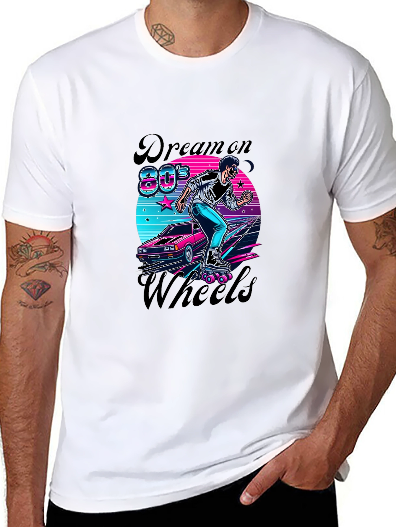 Retro 80s Dream On Wheels T-Shirt