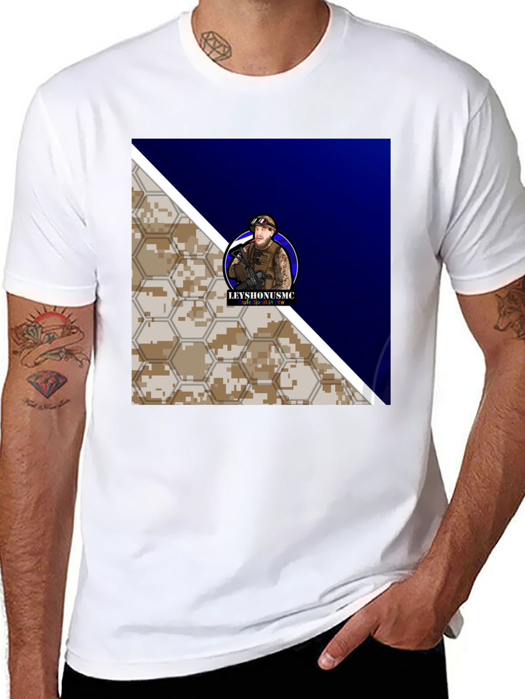 LEYYSHONUSMC Graphic Tee - Tactical Style